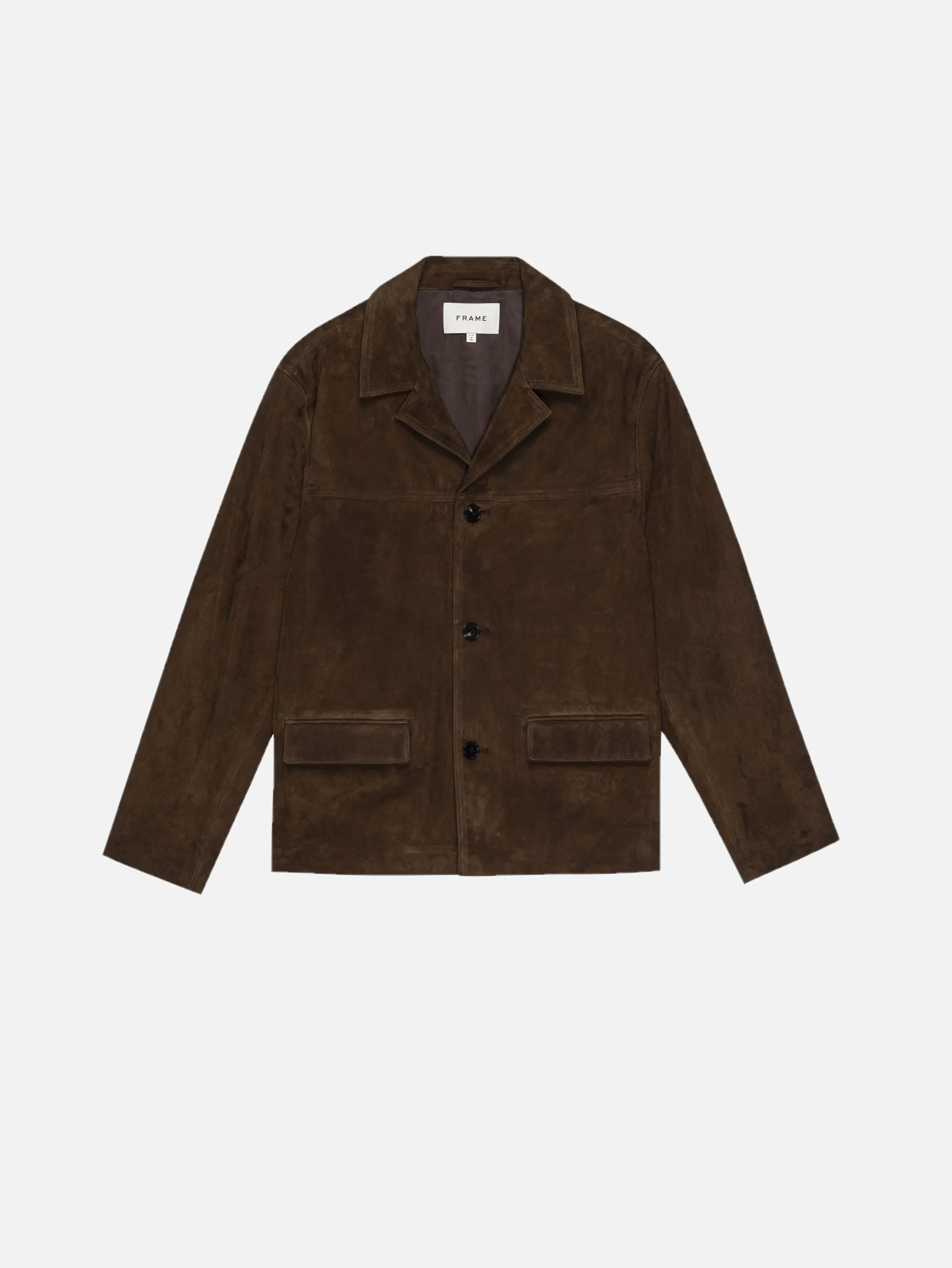 Suede Jacket -- Dark Camel sold by Frame Denim