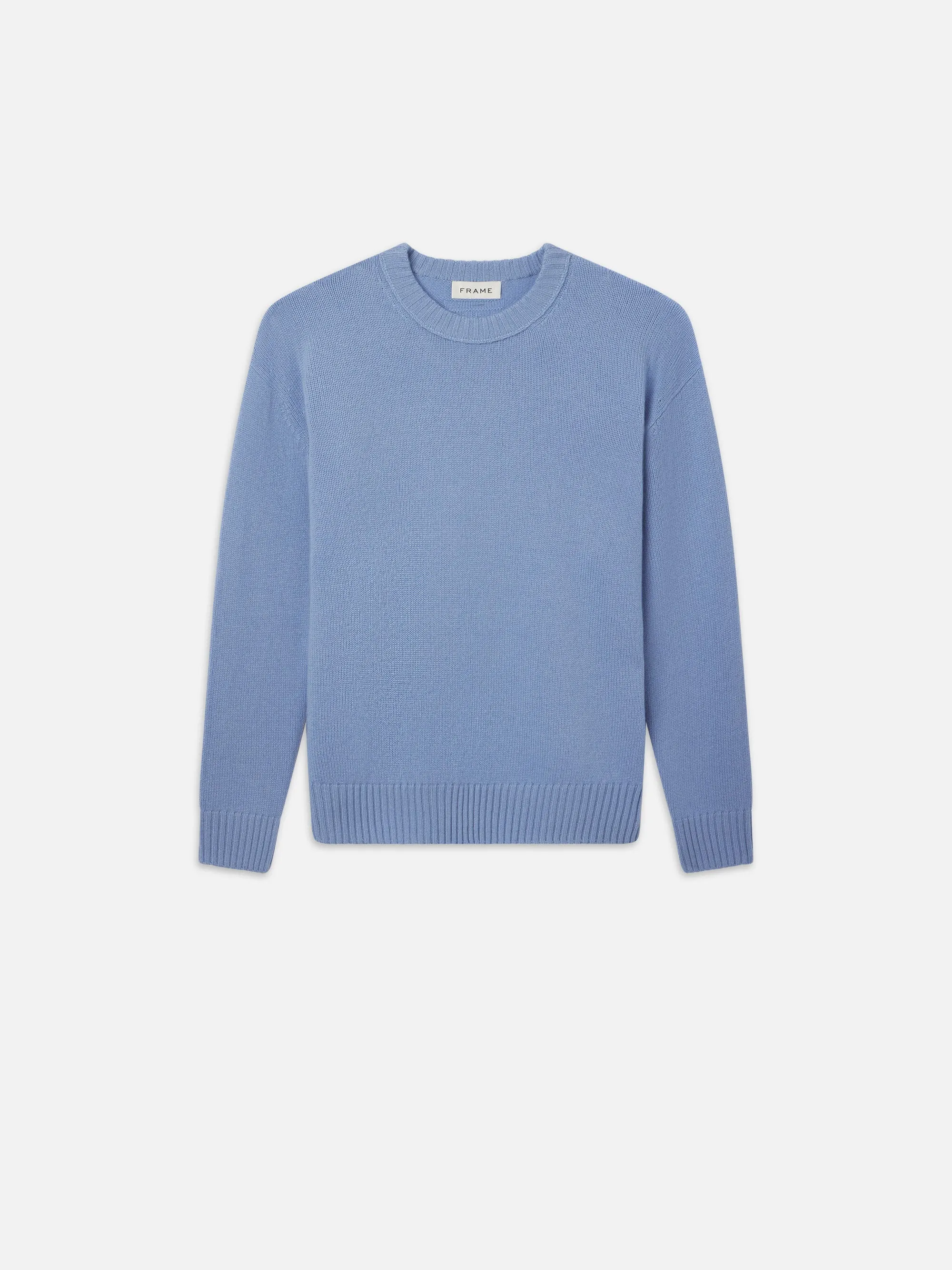 Cashmere Crewneck Sweater -- Soft Blue sold by Frame Denim