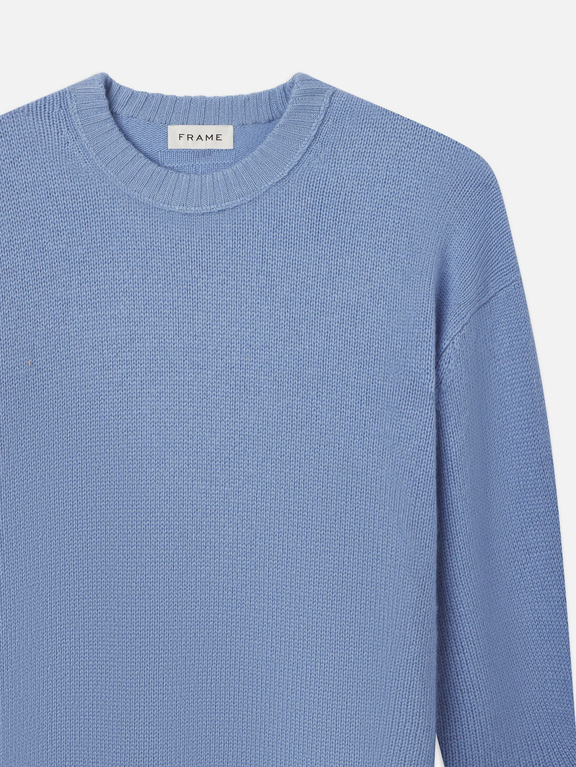 Cashmere Crewneck Sweater -- Soft Blue sold by Frame Denim product image thumbnail 3