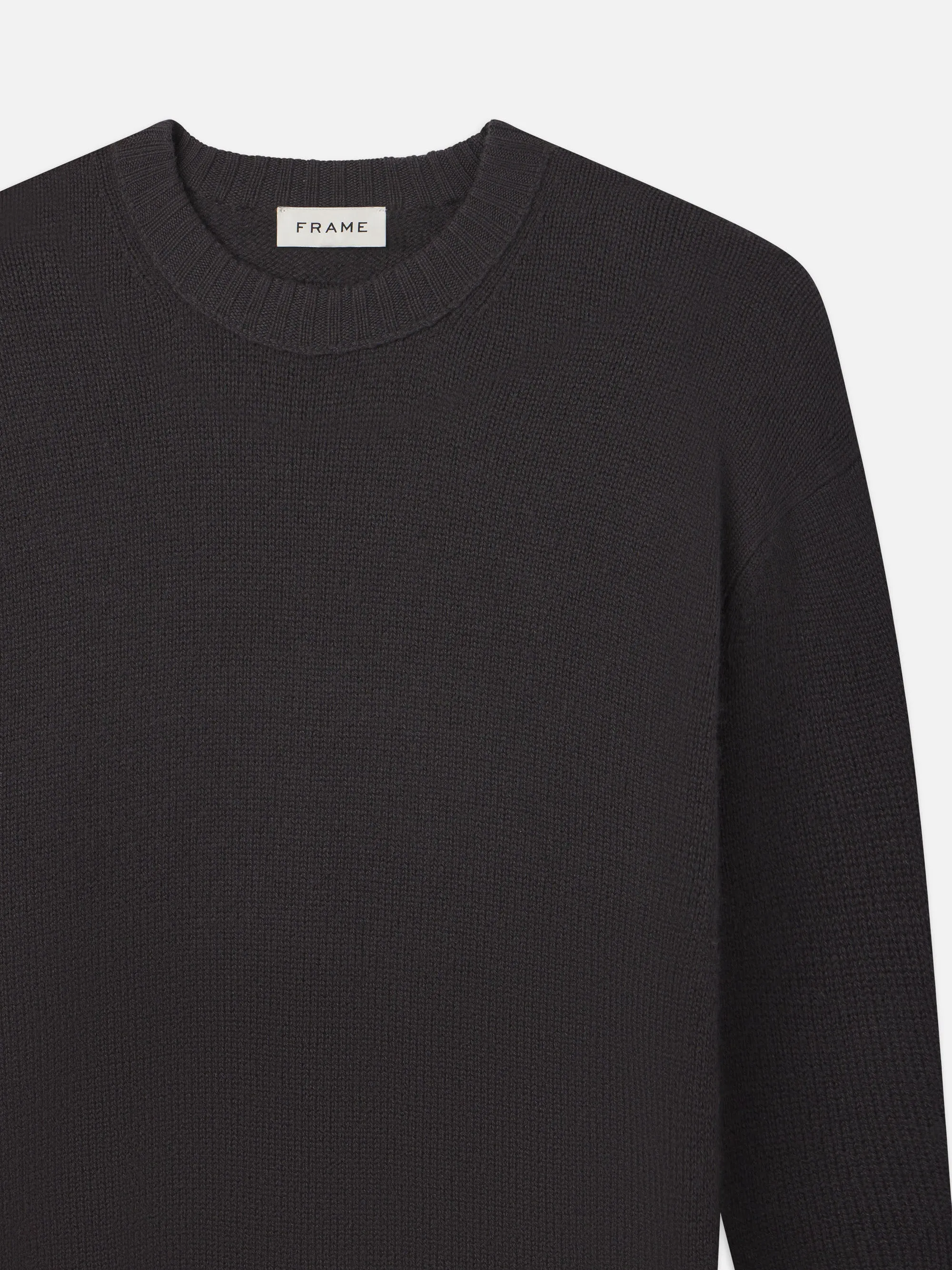 Cashmere Crewneck Sweater -- Dark Grey sold by Frame Denim product image thumbnail 3