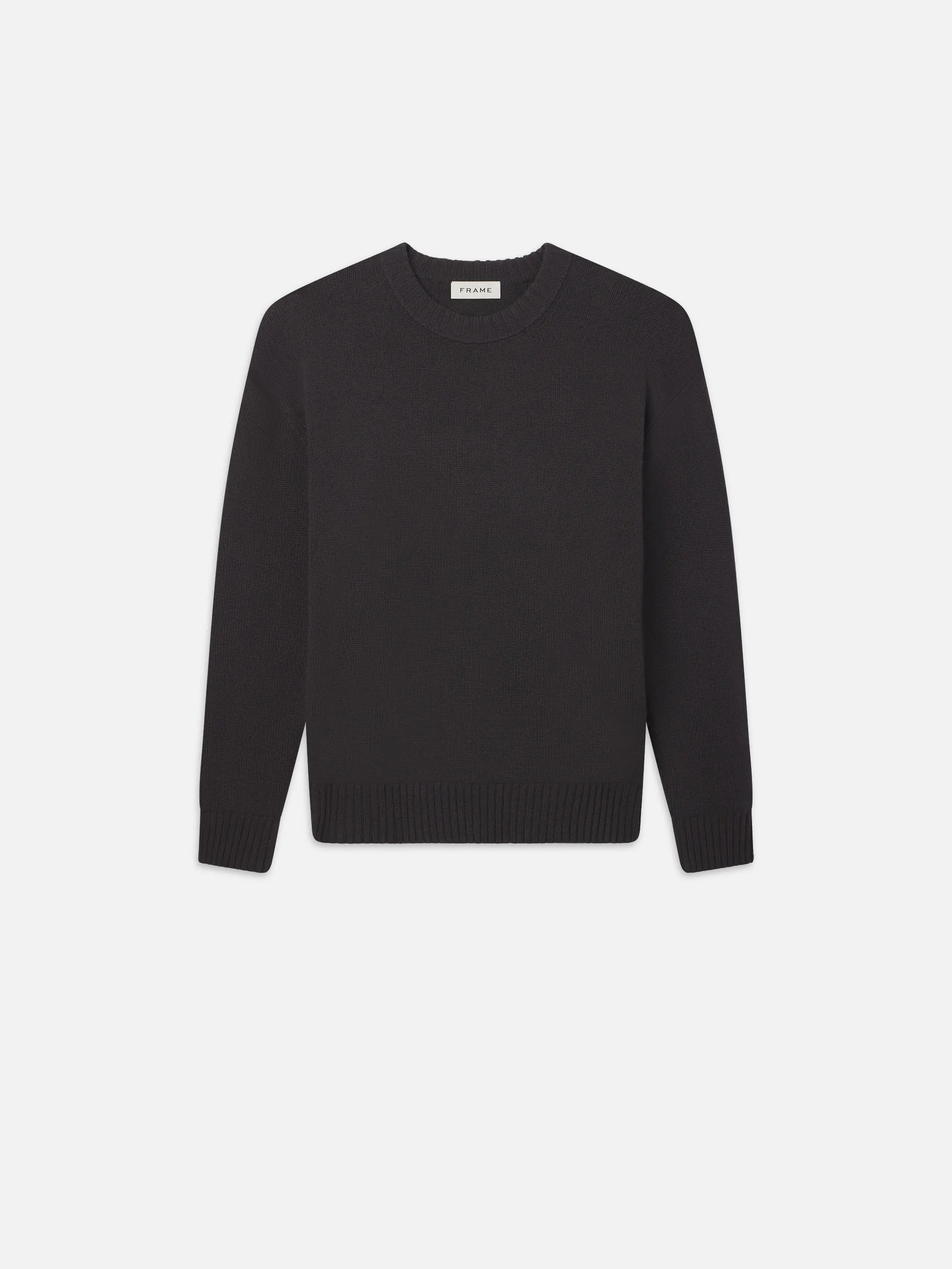 Cashmere Crewneck Sweater -- Dark Grey sold by Frame Denim