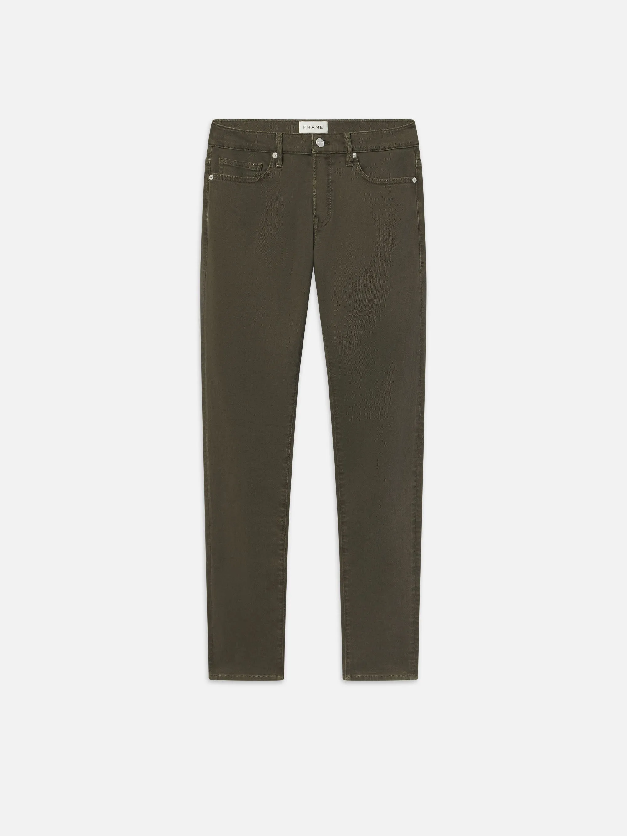 L'Homme Slim Twill -- Garage Moss Green sold by Frame Denim