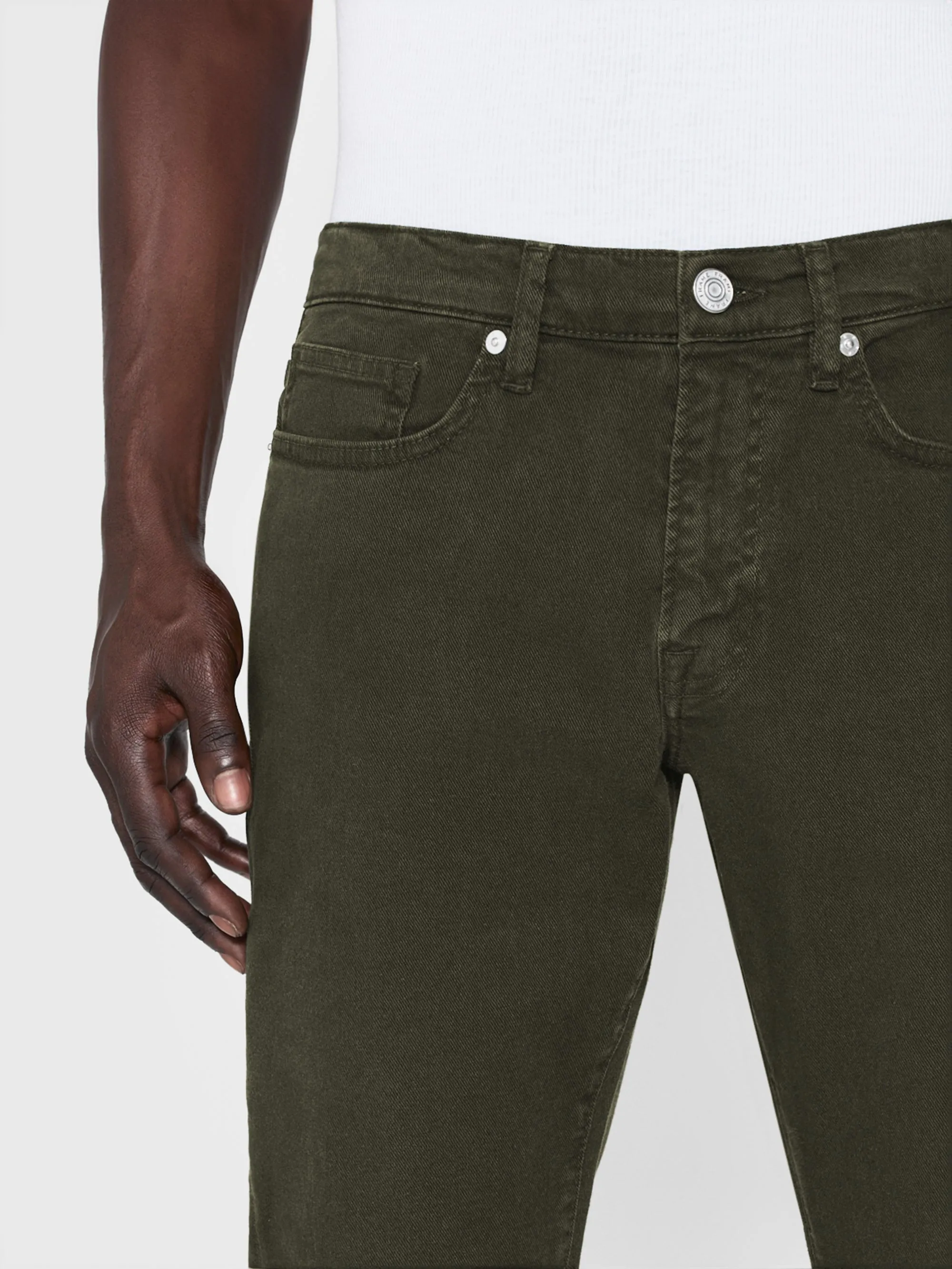 L'Homme Slim Twill -- Garage Moss Green sold by Frame Denim product image thumbnail 5
