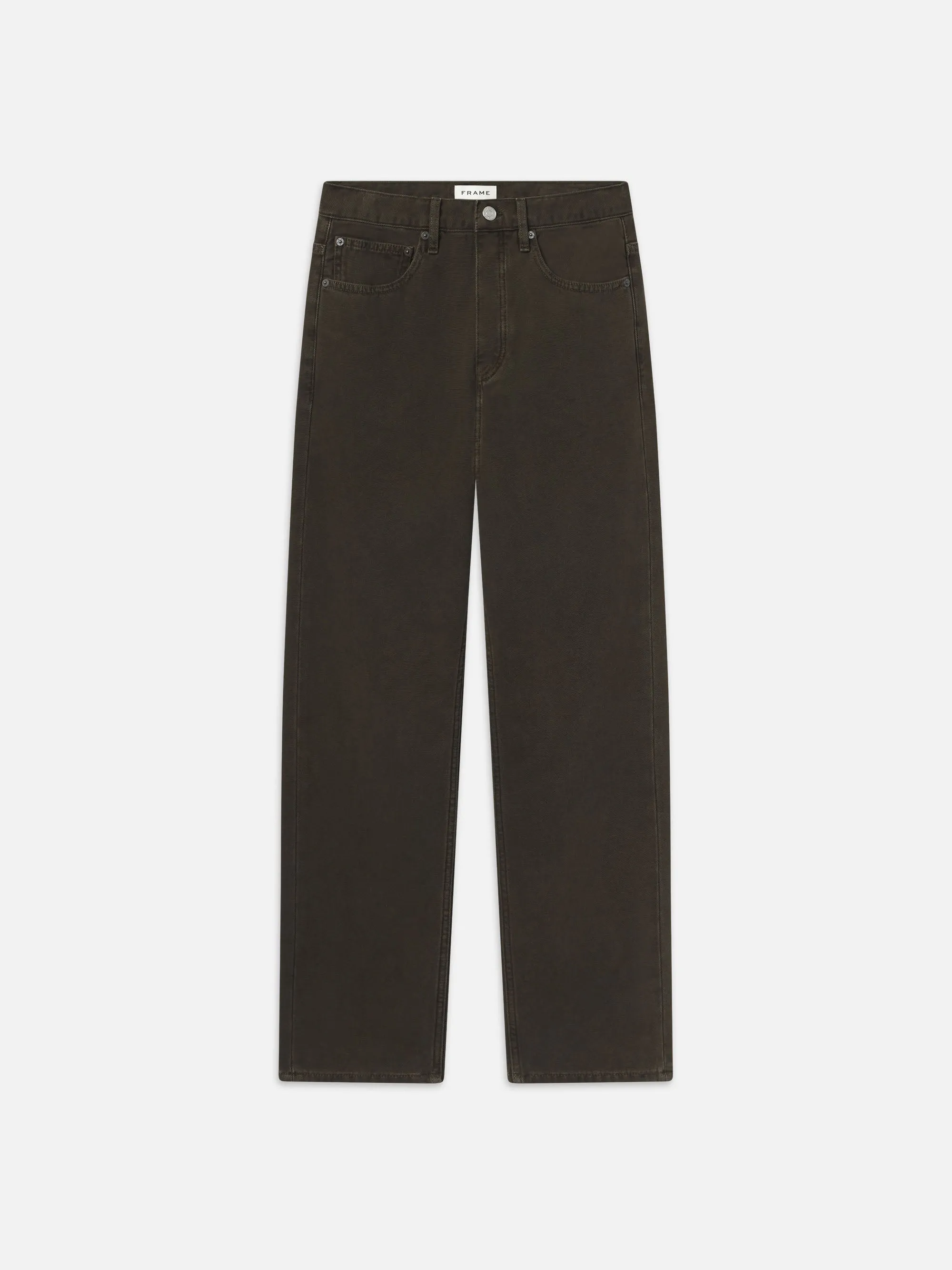 The Straight Jean -- Dark Chocolate sold by Frame Denim