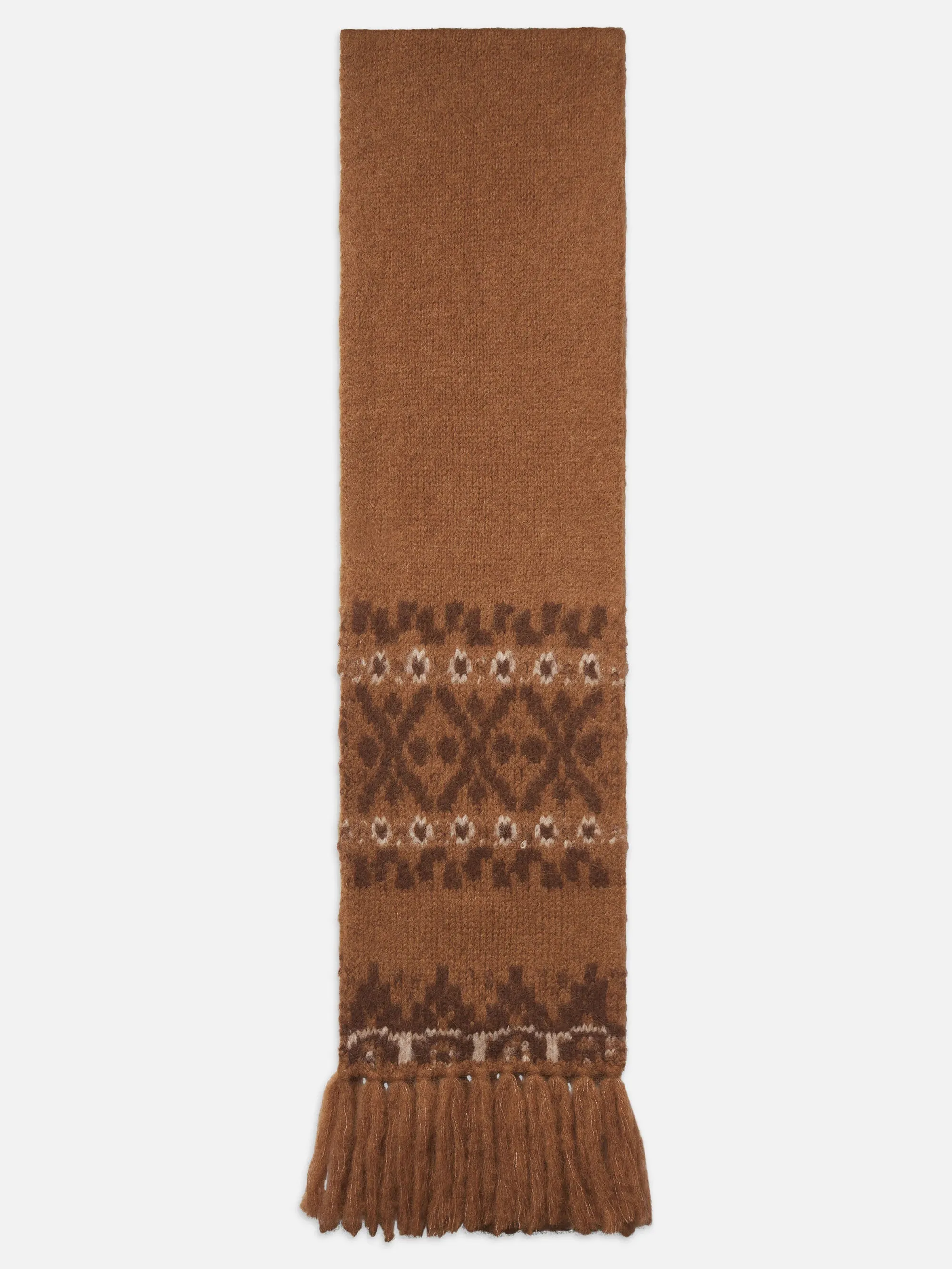 Fair Isle Scarf -- Camel Multi sold by Frame Denim