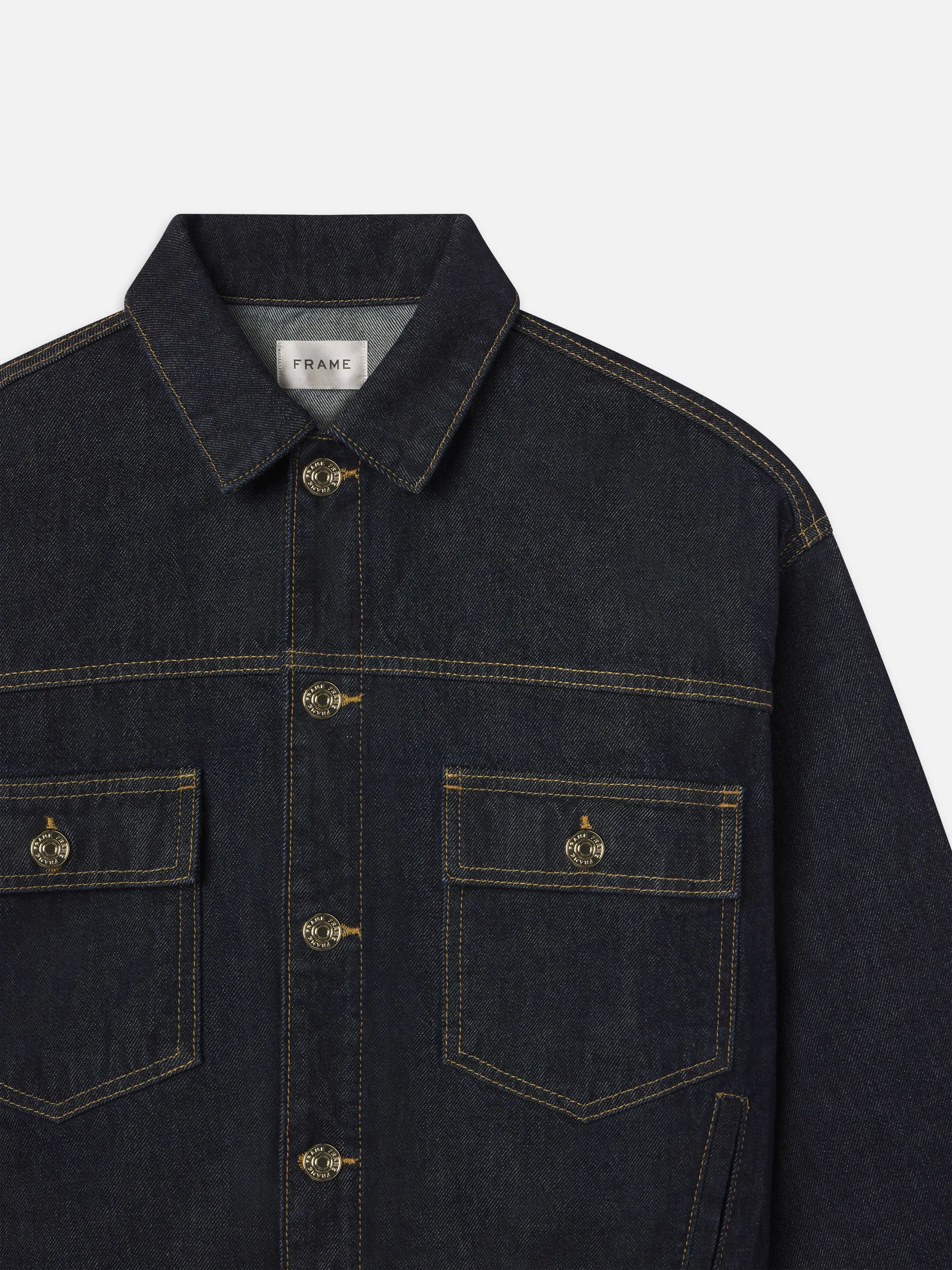 The Boxy Jacket -- Rinse sold by Frame Denim product image thumbnail 3