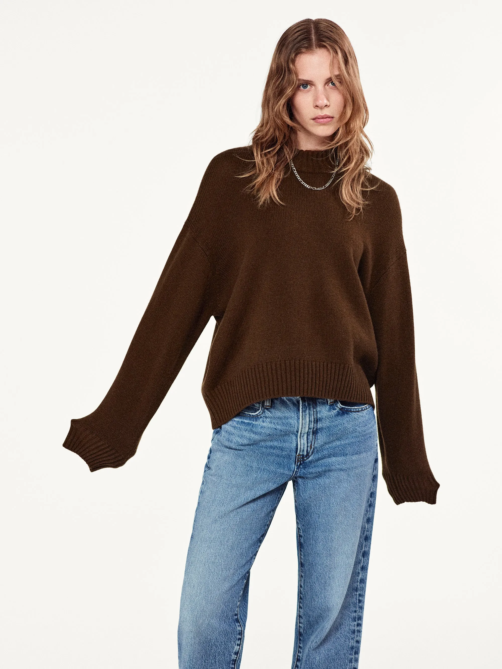 Oversized Cashmere Crew -- Moss sold by Frame Denim product image thumbnail 2