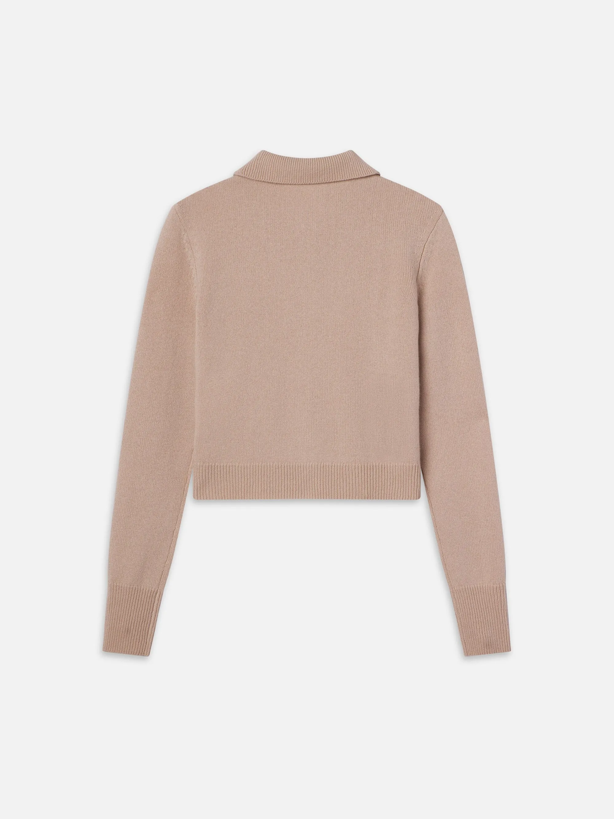 Shrunken Cashmere Cardi -- Almond Pink sold by Frame Denim product image thumbnail 4