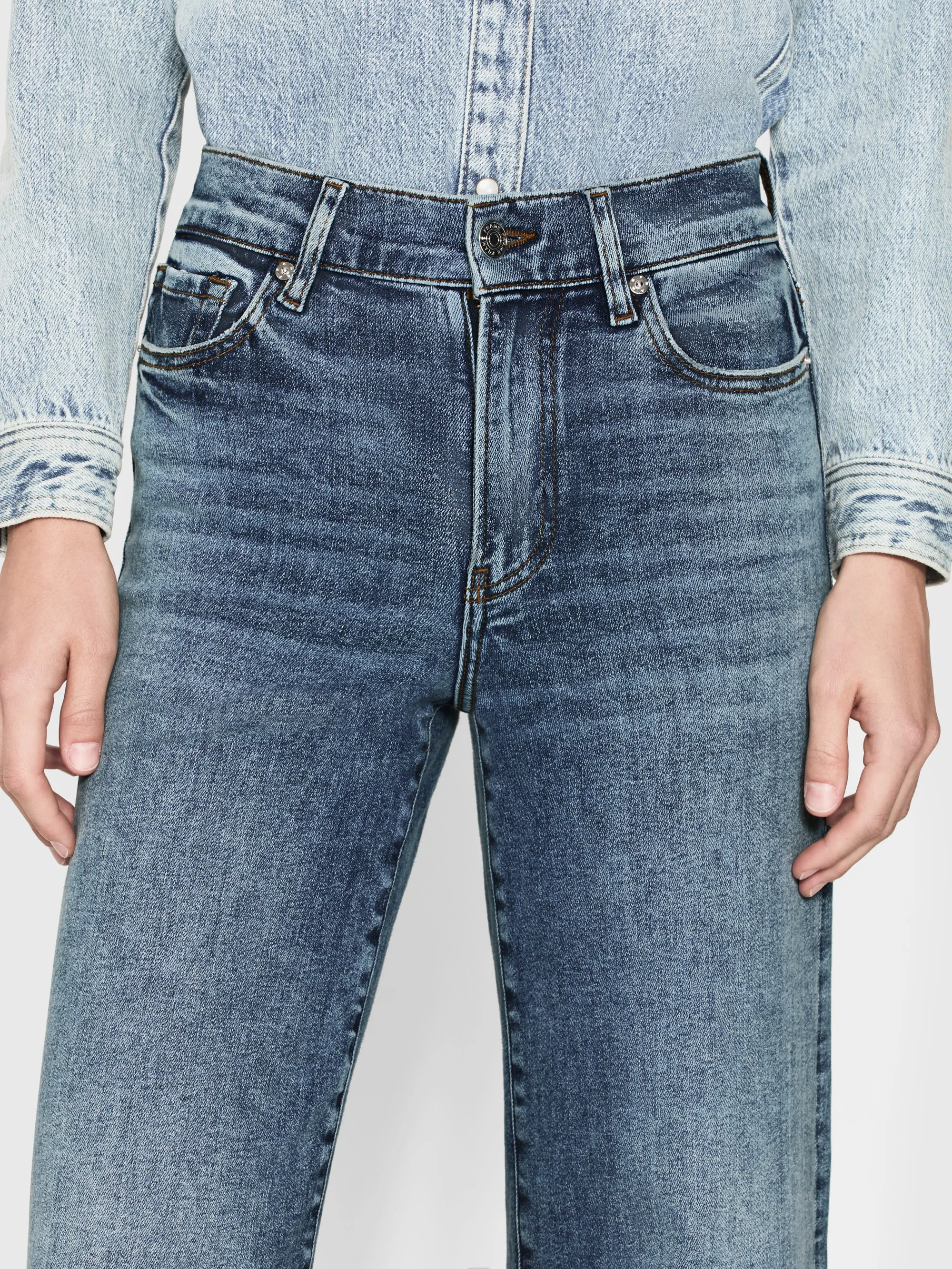 Le Slim Palazzo Raw Hem -- Rowley Raw After sold by Frame Denim product image thumbnail 3