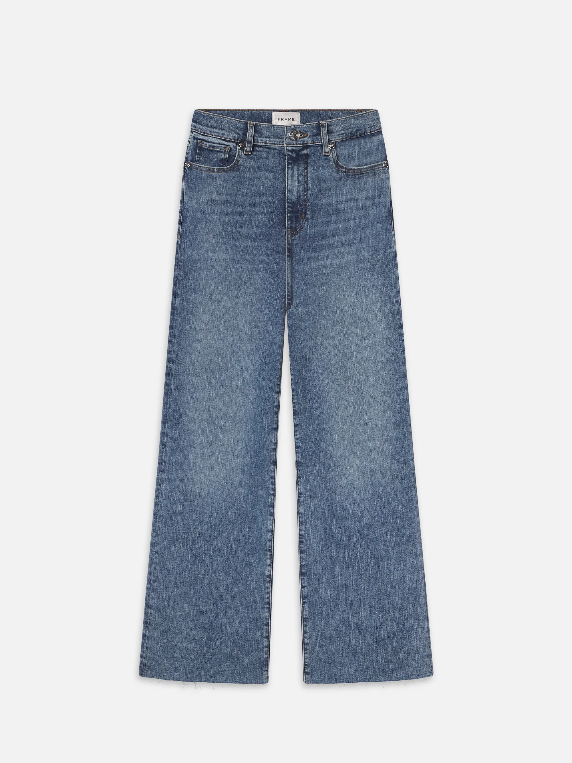 Le Slim Palazzo Raw Hem -- Rowley Raw After sold by Frame Denim