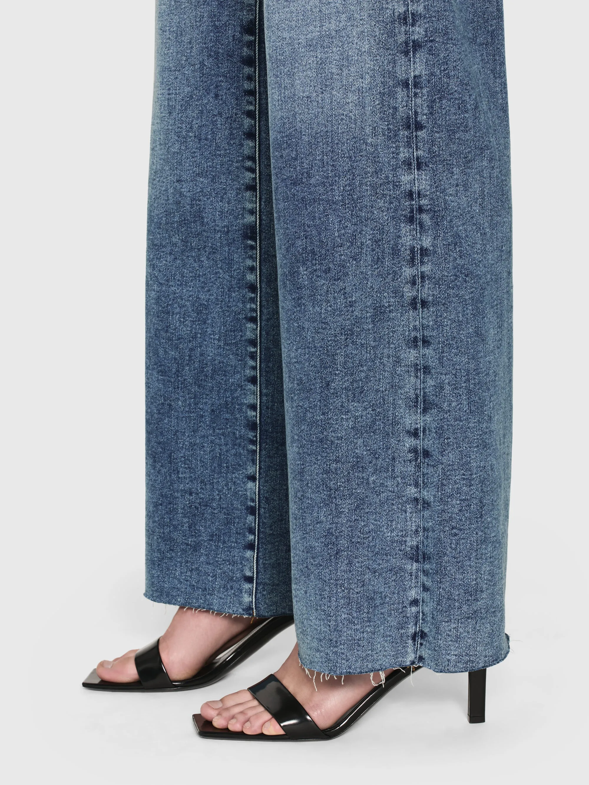 Le Slim Palazzo Raw Hem -- Rowley Raw After sold by Frame Denim product image thumbnail 5