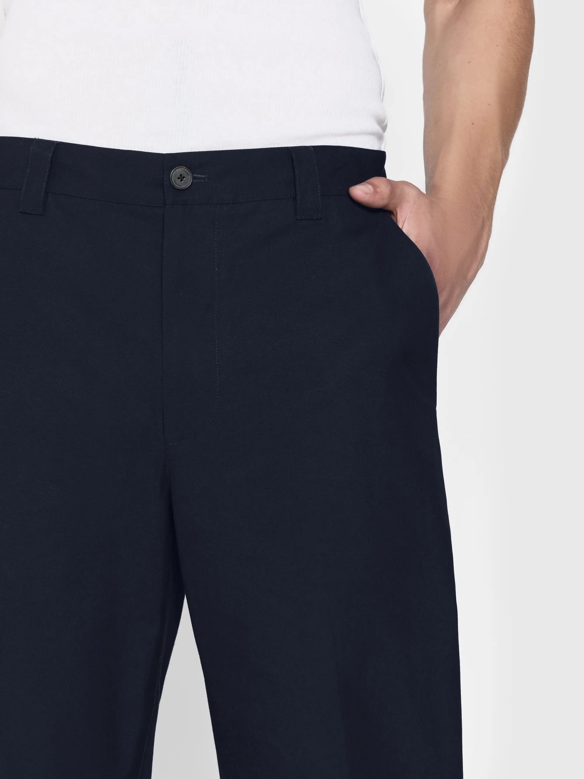 Straight Leg Chino Trousers -- Dark Navy sold by Frame Denim product image thumbnail 5