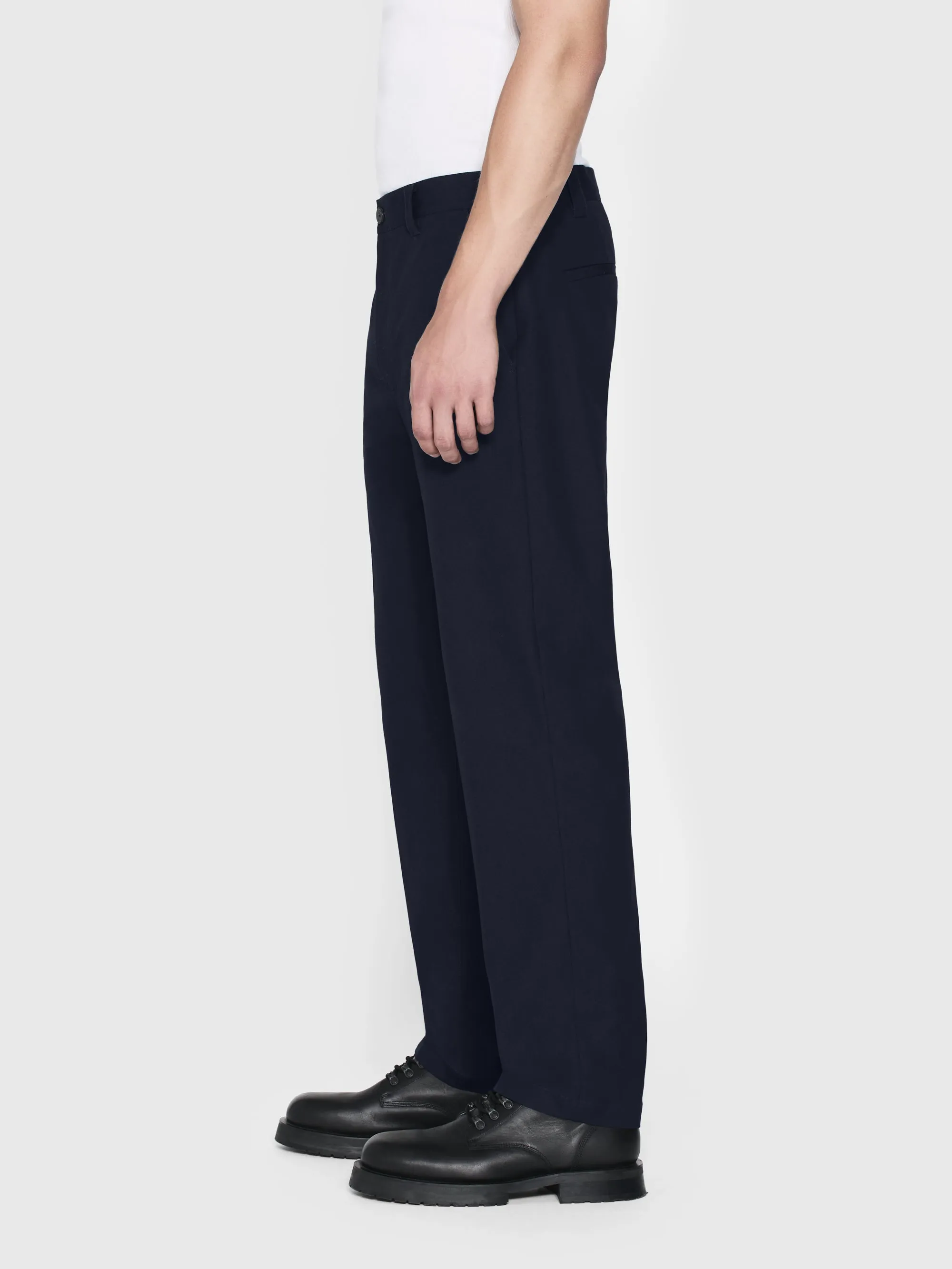 Straight Leg Chino Trousers -- Dark Navy sold by Frame Denim product image thumbnail 4