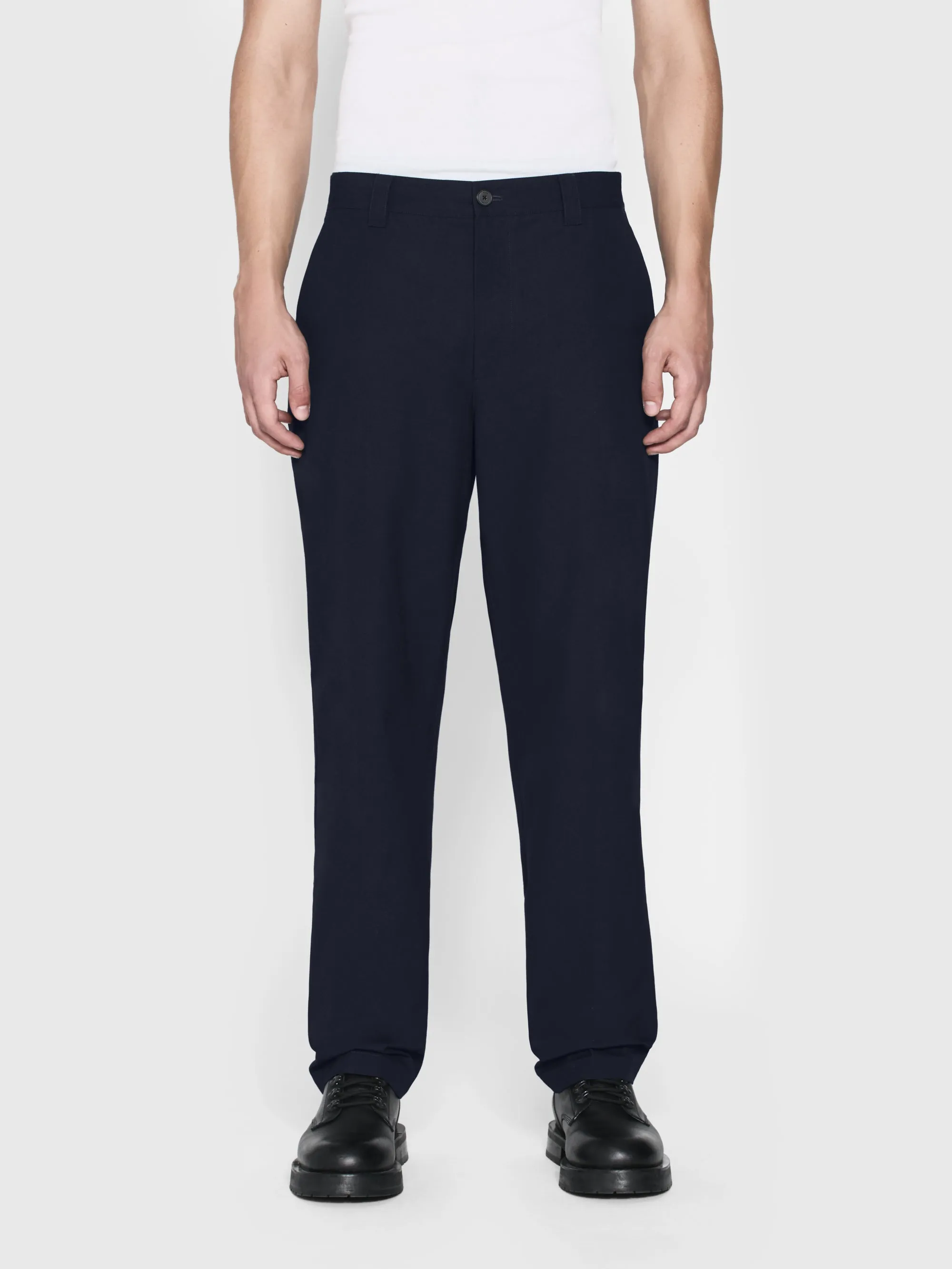Straight Leg Chino Trousers -- Dark Navy sold by Frame Denim product image thumbnail 2