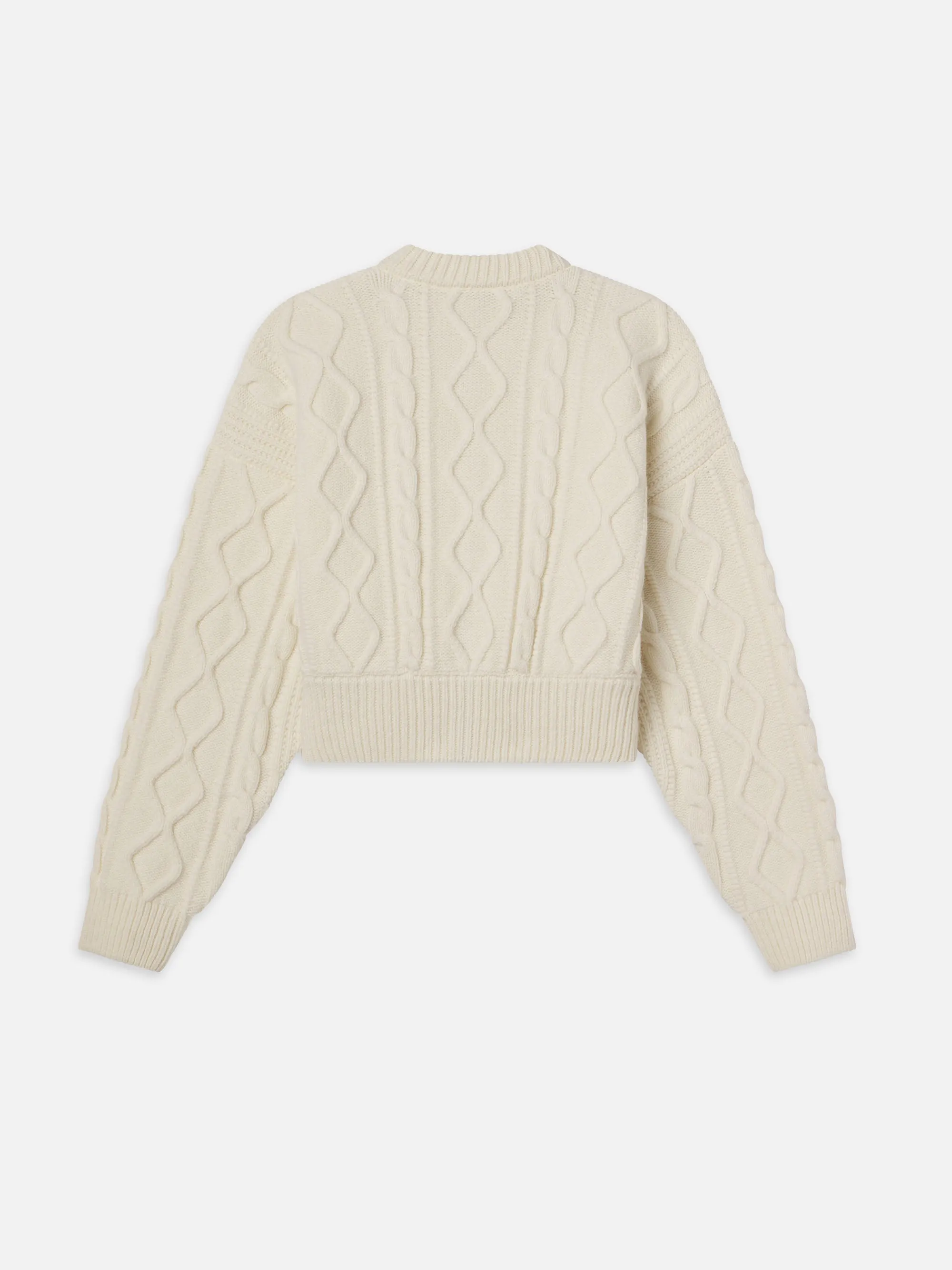 Cable Cardi -- Cream sold by Frame Denim product image thumbnail 5