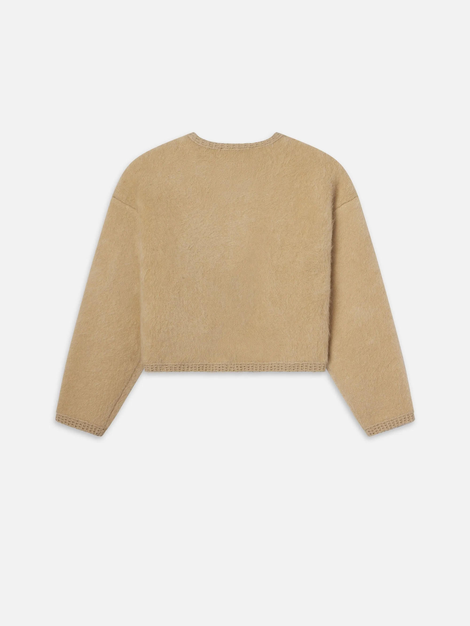 Lofty Crochet Cardi -- Wheat sold by Frame Denim product image thumbnail 4