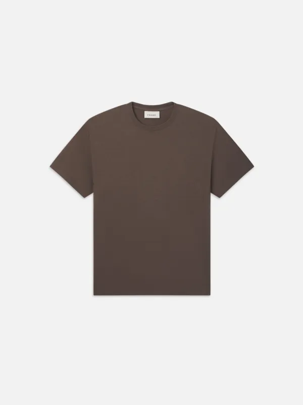 Duo Fold Tee -- Taupe sold by Frame Denim
