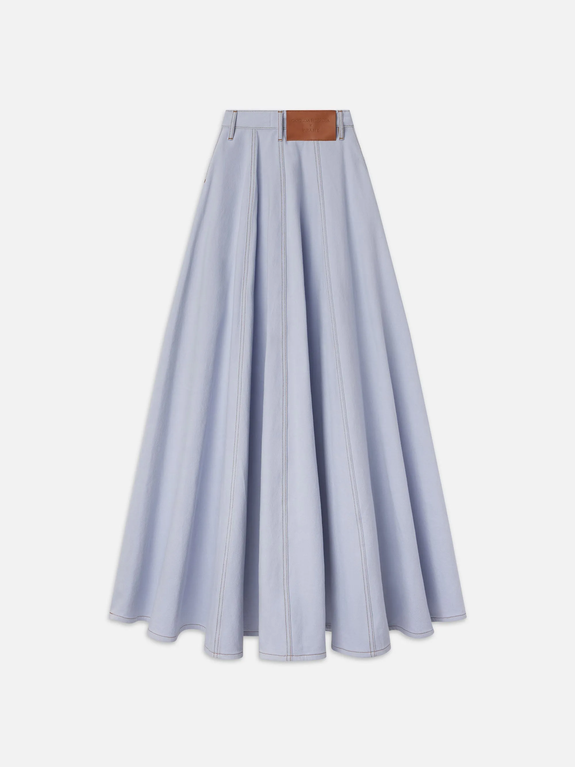 The Denim Ball Skirt -- Celeste sold by Frame Denim product image thumbnail 4