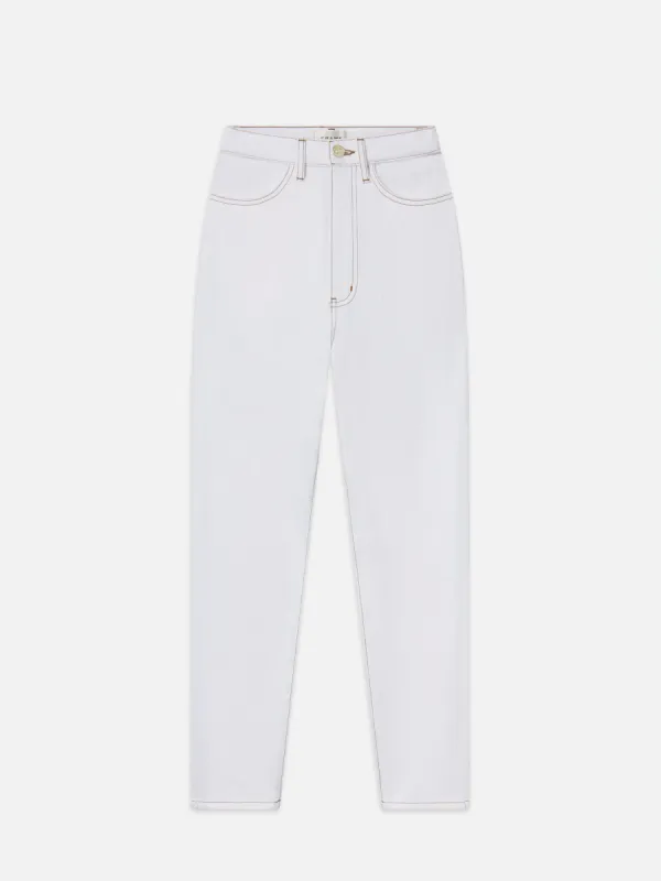 The Taper -- White sold by Frame Denim