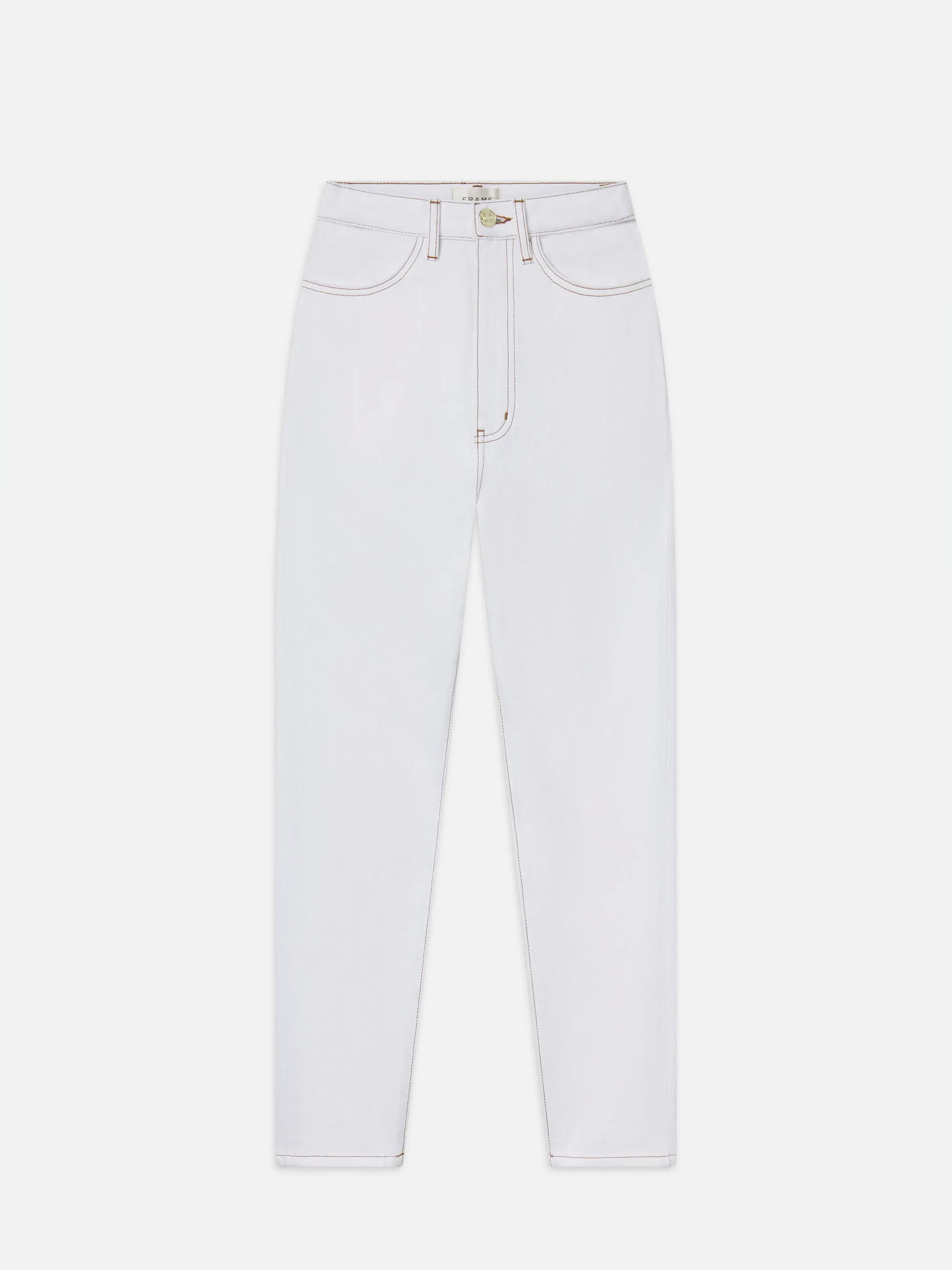 The Taper -- White sold by Frame Denim
