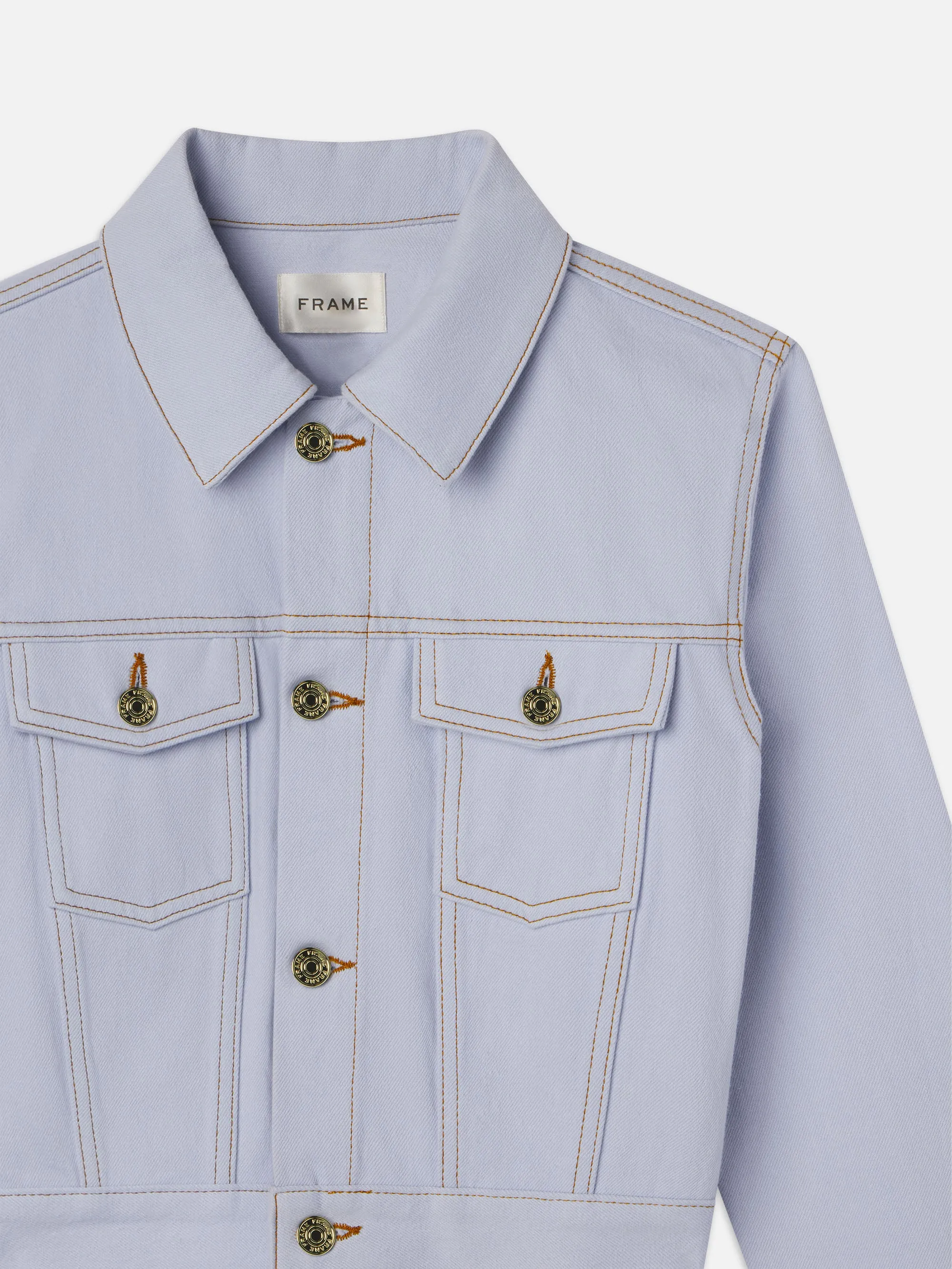 The Tailored Denim Jacket -- Celeste sold by Frame Denim product image thumbnail 3