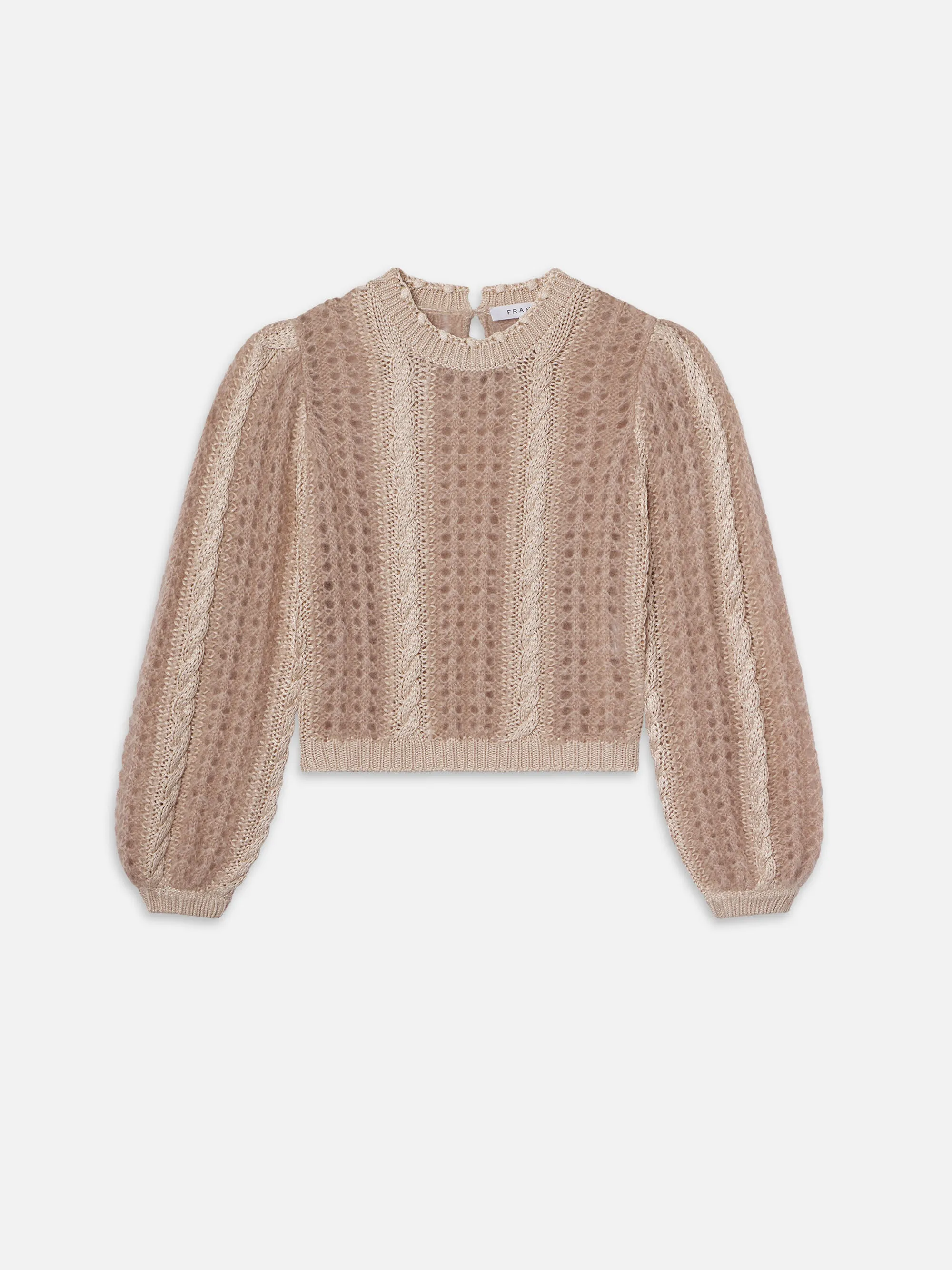 Femme Cable Mix Sweater -- Blush Multi sold by Frame Denim