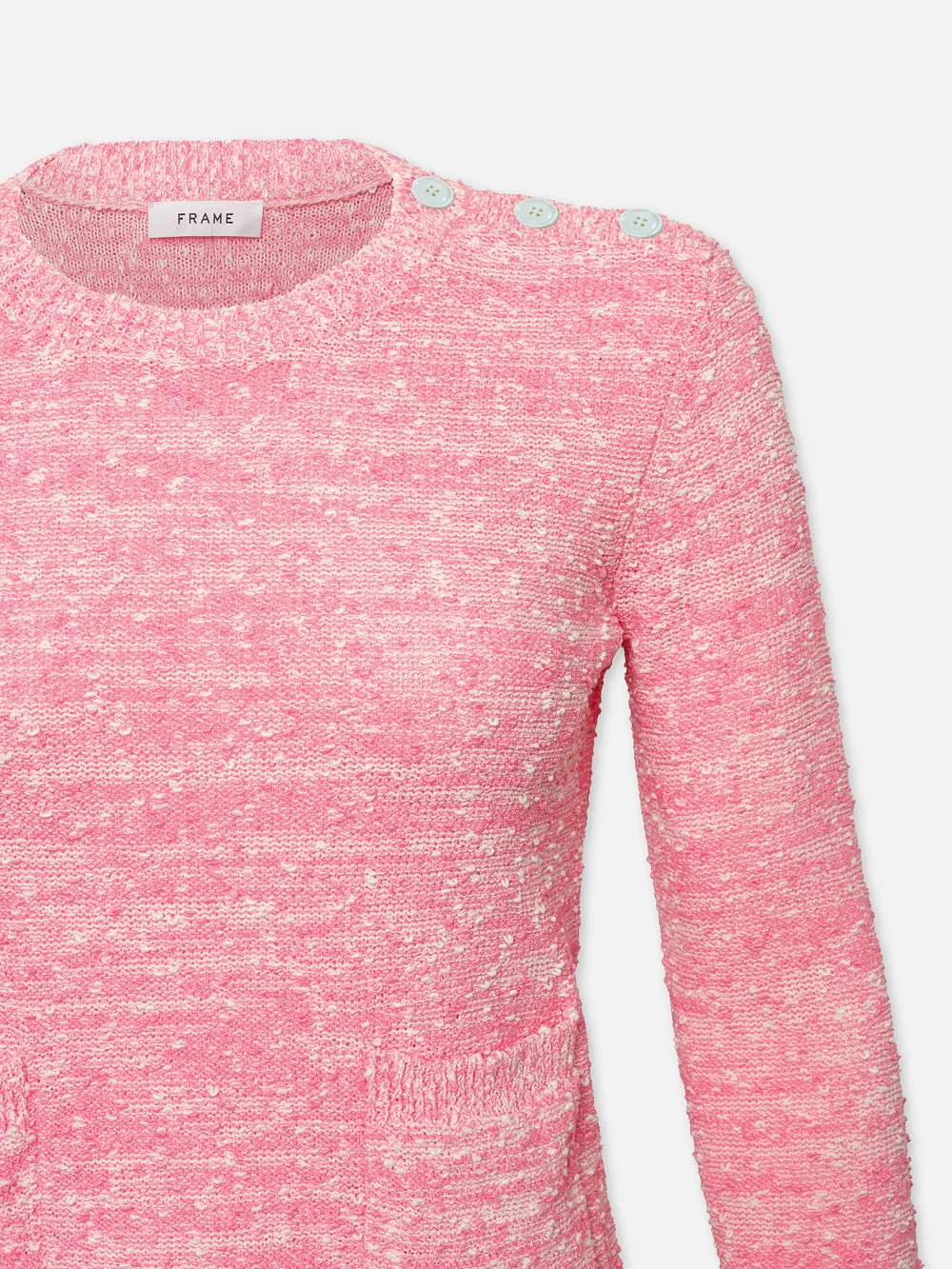 Patch Pocket Sweater -- Pink sold by Frame Denim product image thumbnail 4