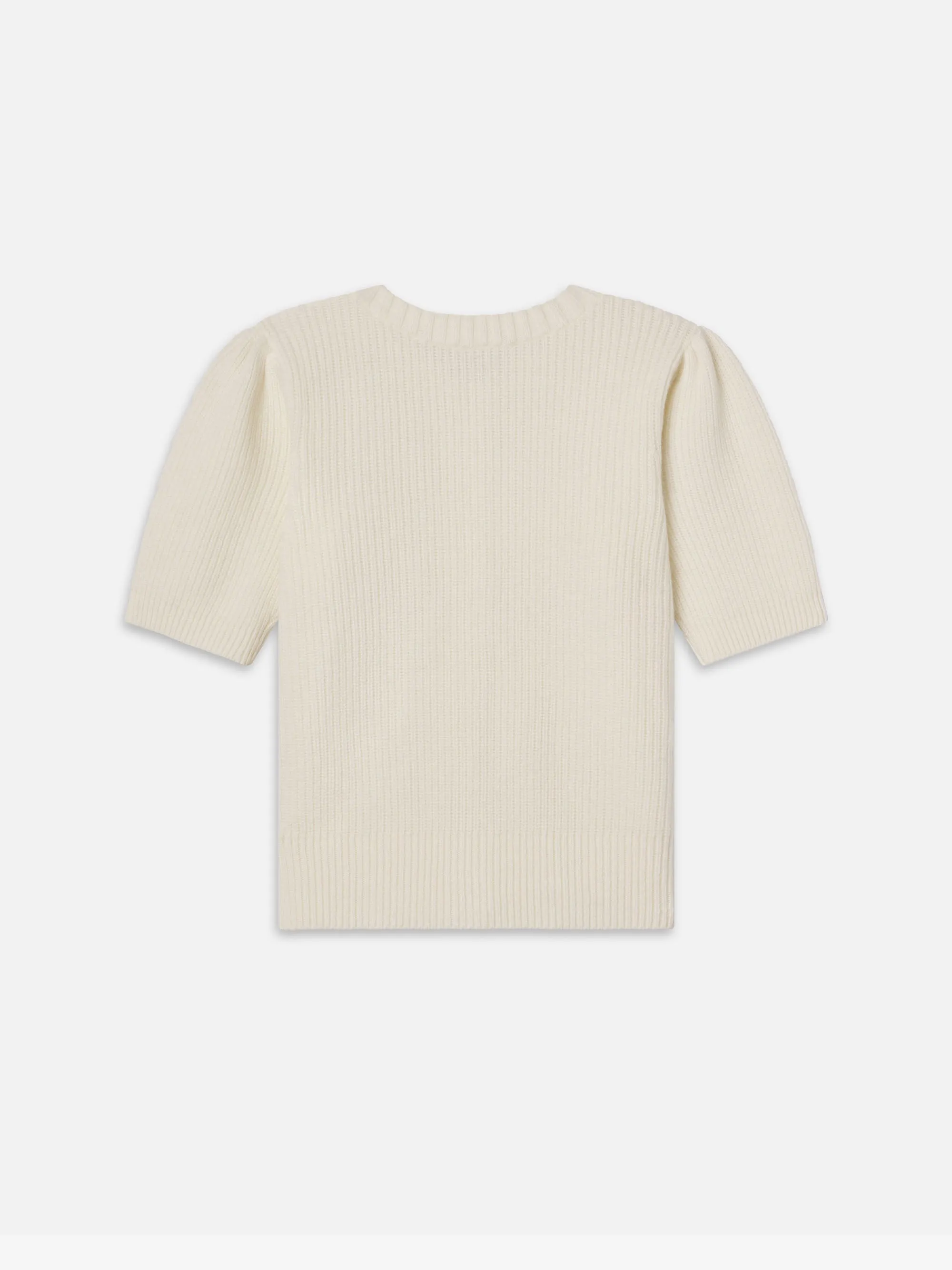 Shrunken Short Sleeve Cardi -- Cream sold by Frame Denim product image thumbnail 5