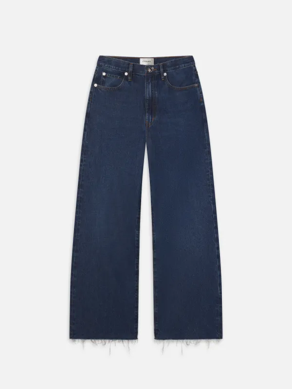 Le Low Baggy Wide Leg -- Blindspot Raw Fray sold by Frame Denim