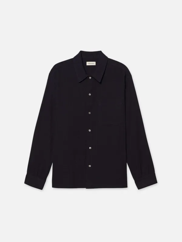Long Sleeve Shirt -- Navy sold by Frame Denim