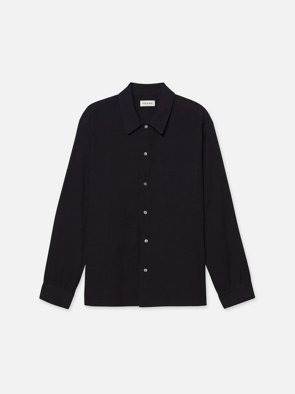 Long Sleeve Shirt -- Navy sold by Frame Denim