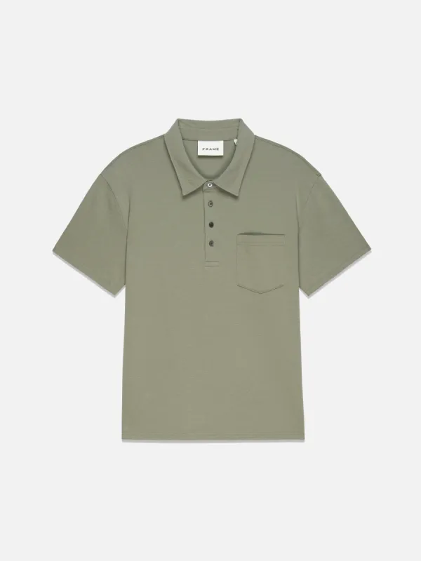 Duo Fold Polo -- Dry Sage sold by Frame Denim