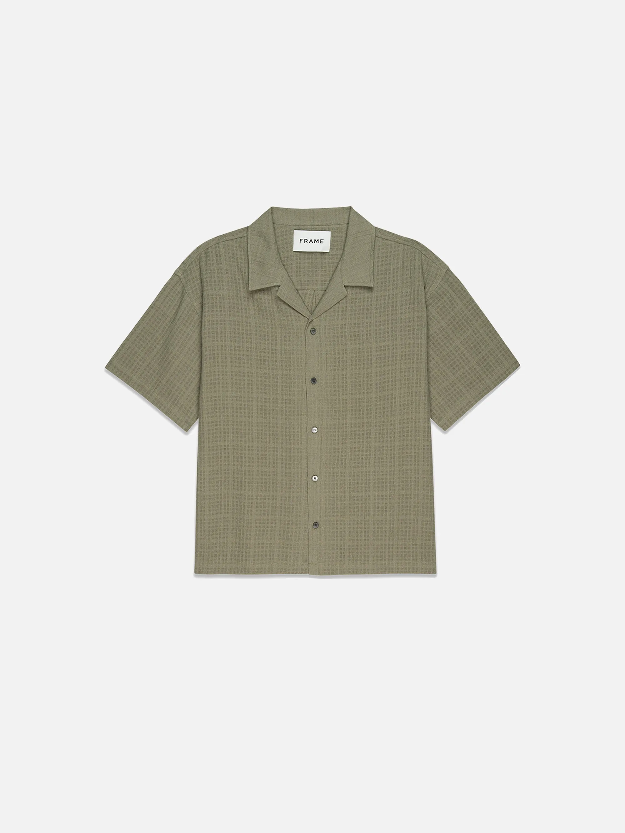 Short Sleeve Camp Collar Shirt -- Dry Sage sold by Frame Denim