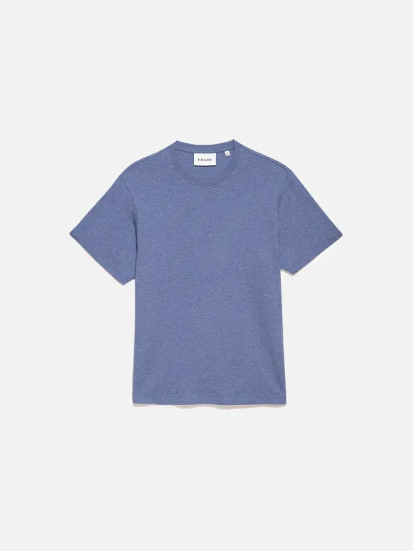 Duo Fold Tee -- Blue Speckle sold by Frame Denim