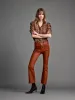 Leather Le Crop Mini Boot -- Tobacco sold by Frame Denim