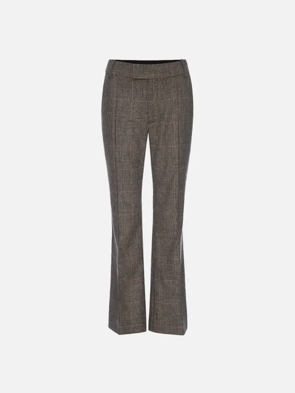 Check Ankle Trouser -- Brown Multi sold by Frame Denim