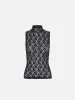 Sleeveless Mesh Mockneck Top -- Black sold by Frame Denim