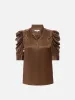 Gillian Top -- Cinnamon sold by Frame Denim