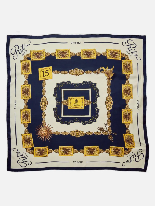 Ritz Silk Scarf -- Cream Multi sold by Frame Denim