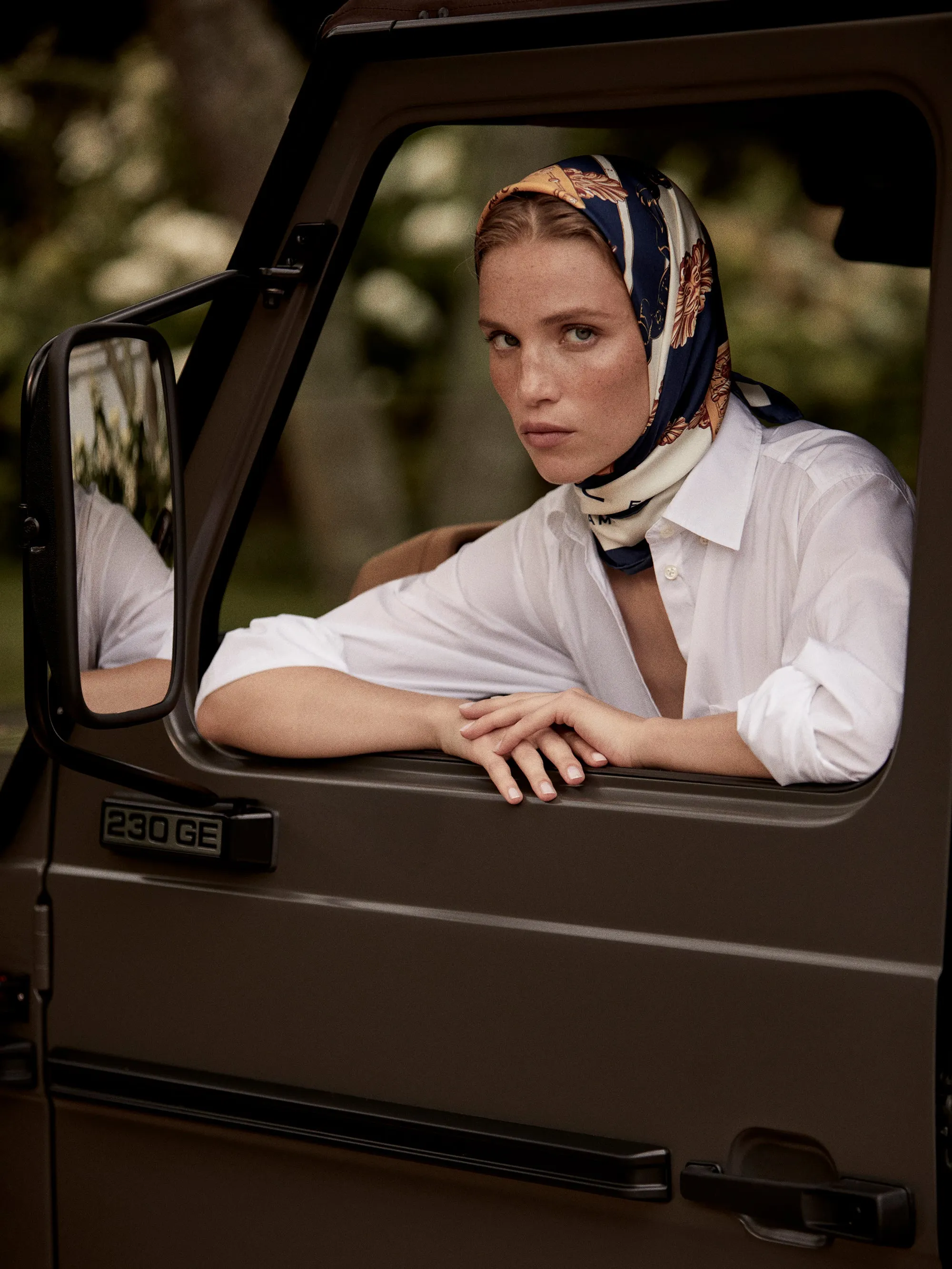 Ritz Silk Scarf -- Cream Multi sold by Frame Denim product image thumbnail 2