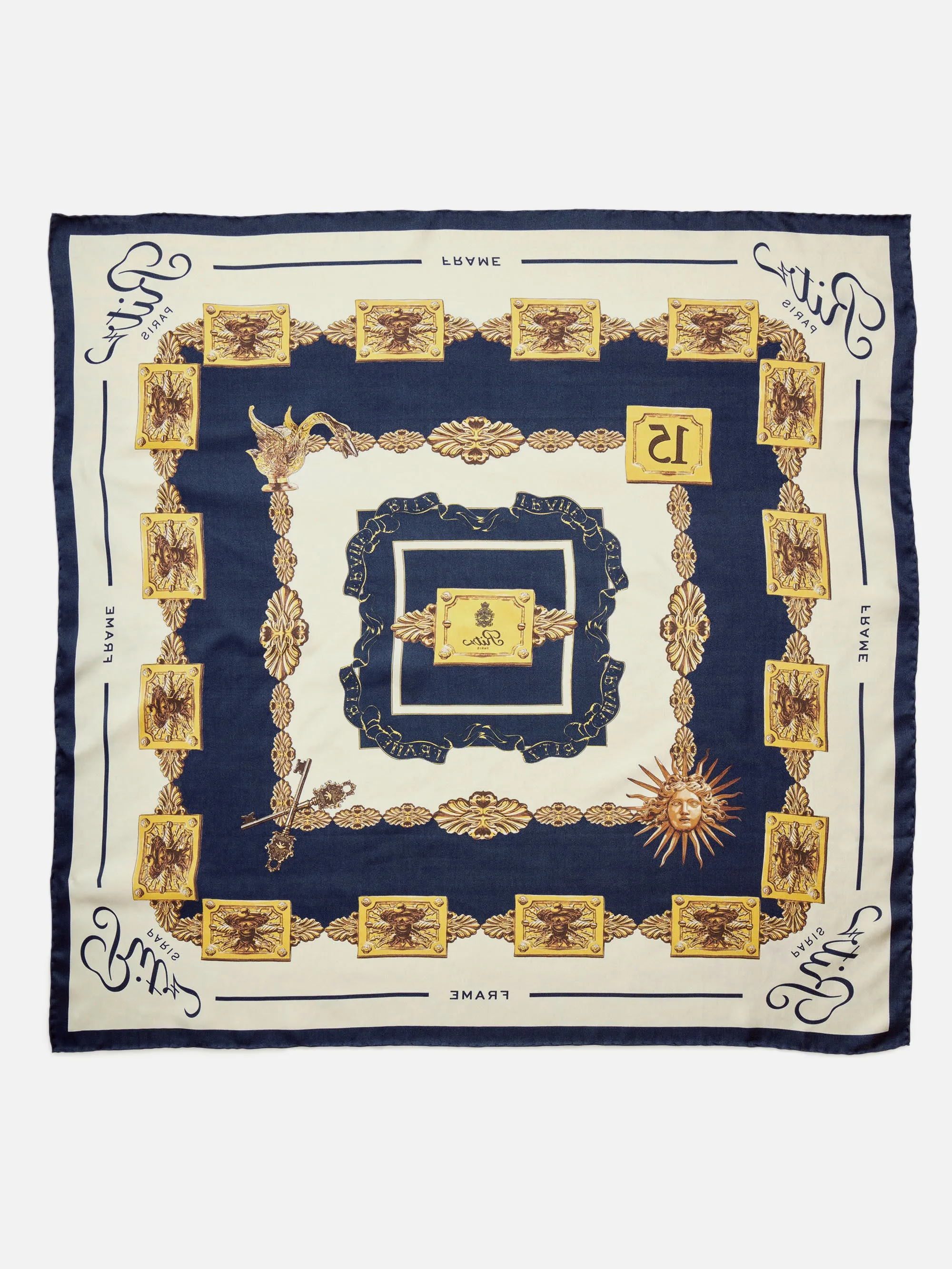 Ritz Silk Scarf -- Cream Multi sold by Frame Denim product image thumbnail 4