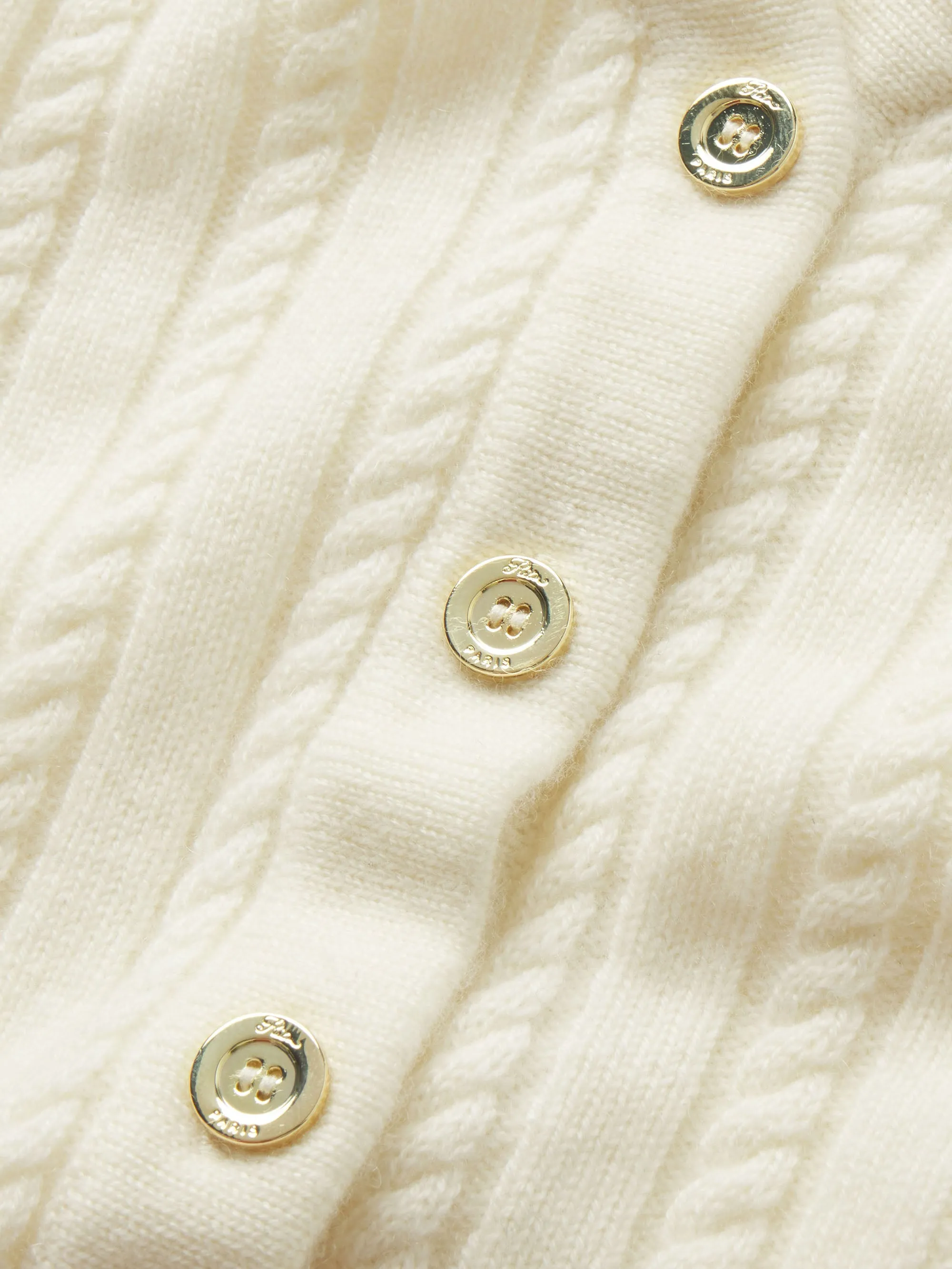 Ritz Cable Cardigan -- Cream sold by Frame Denim product image thumbnail 3
