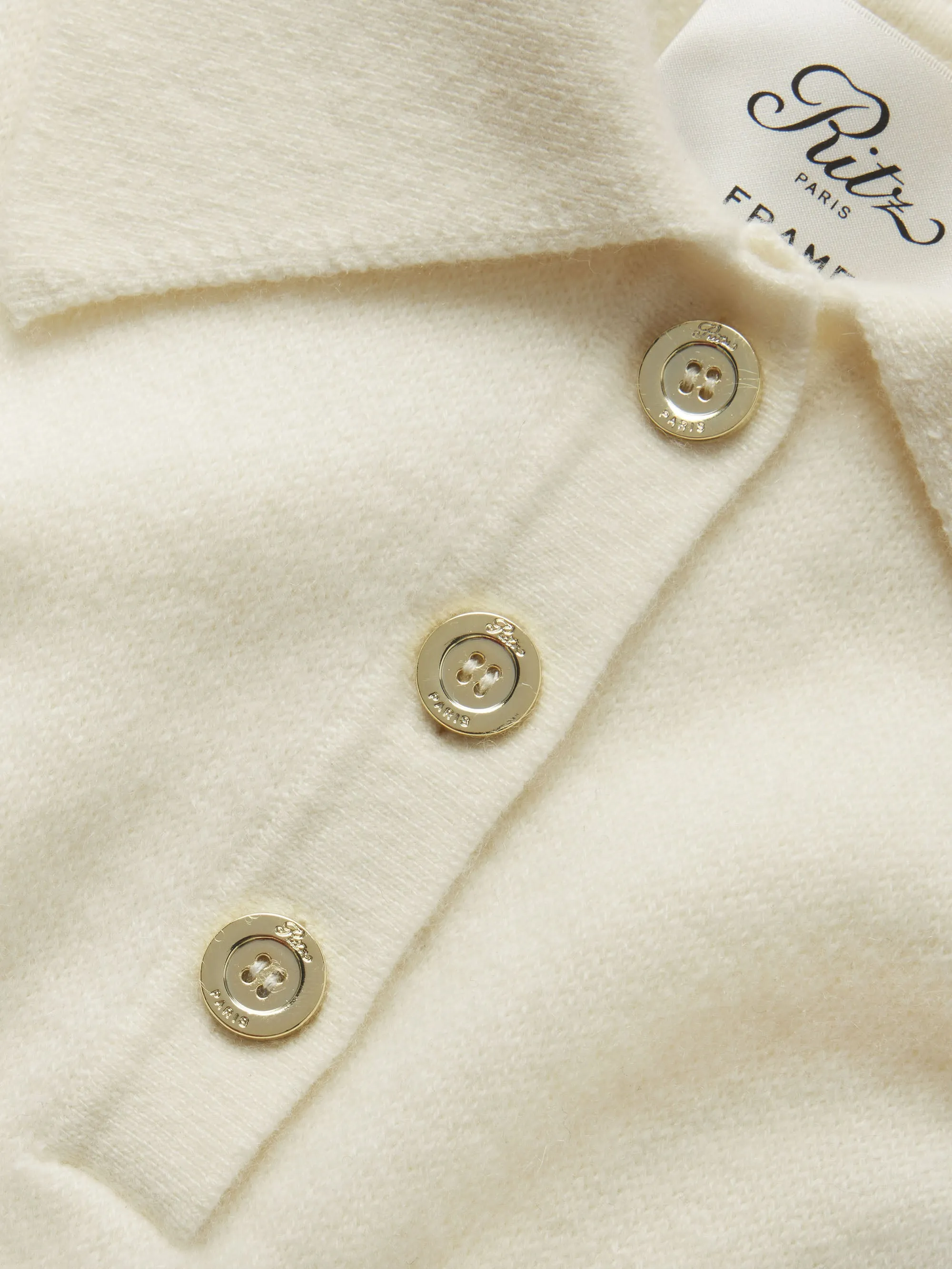 Ritz Women's Crest Cashmere Sweater -- Cream sold by Frame Denim product image thumbnail 3
