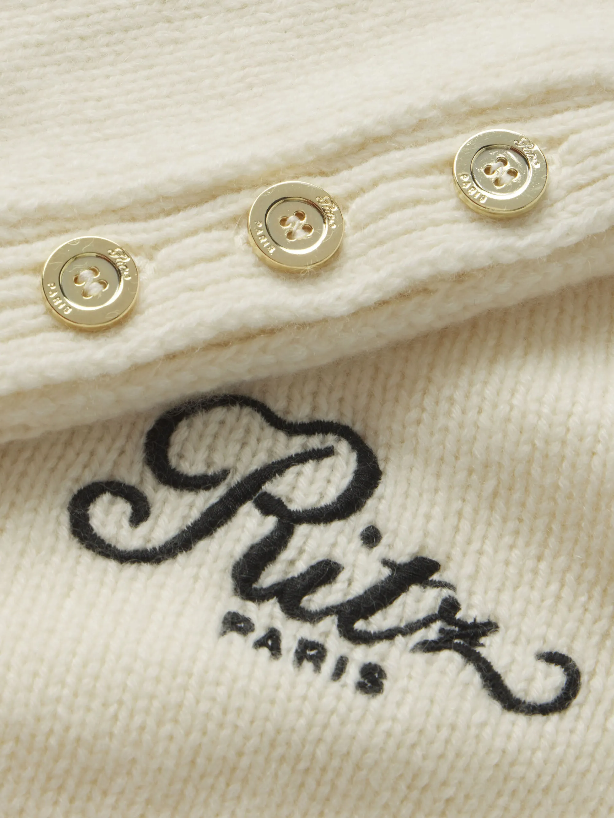 Ritz Button Detail Sweater -- Cream sold by Frame Denim product image thumbnail 2