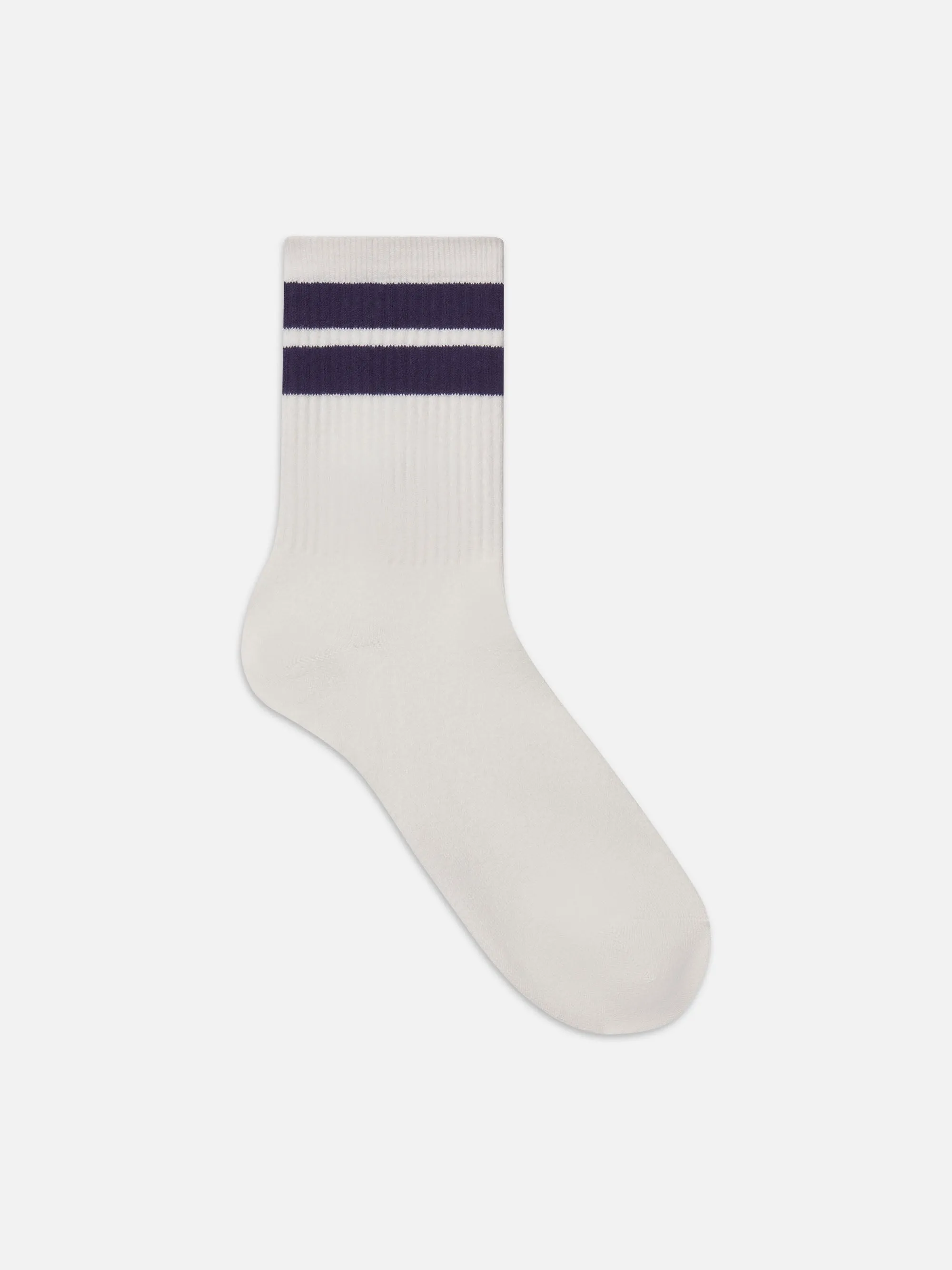 Ritz Striped Athletic Sock -- White sold by Frame Denim product image thumbnail 4