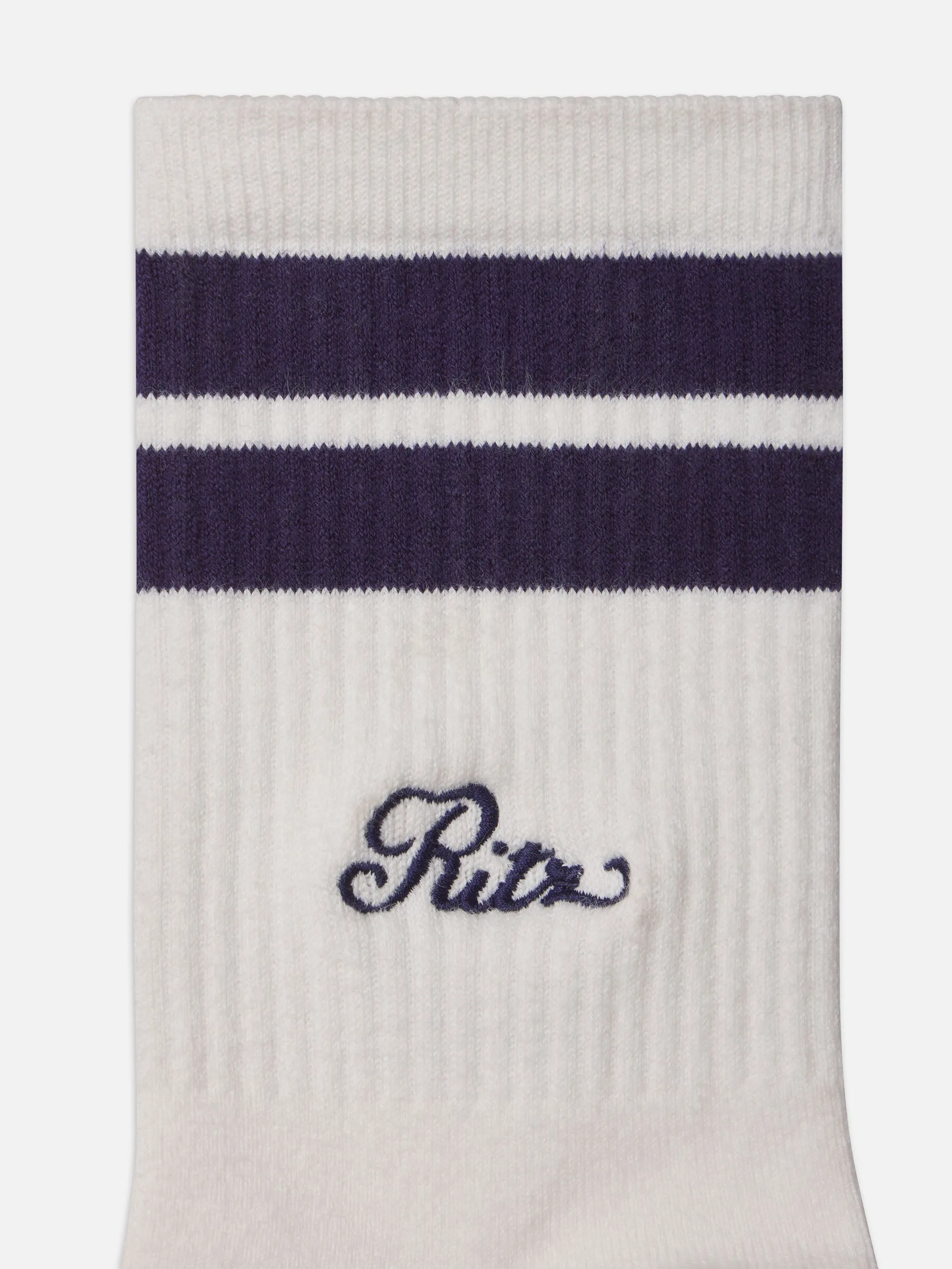 Ritz Striped Athletic Sock -- White sold by Frame Denim product image thumbnail 3