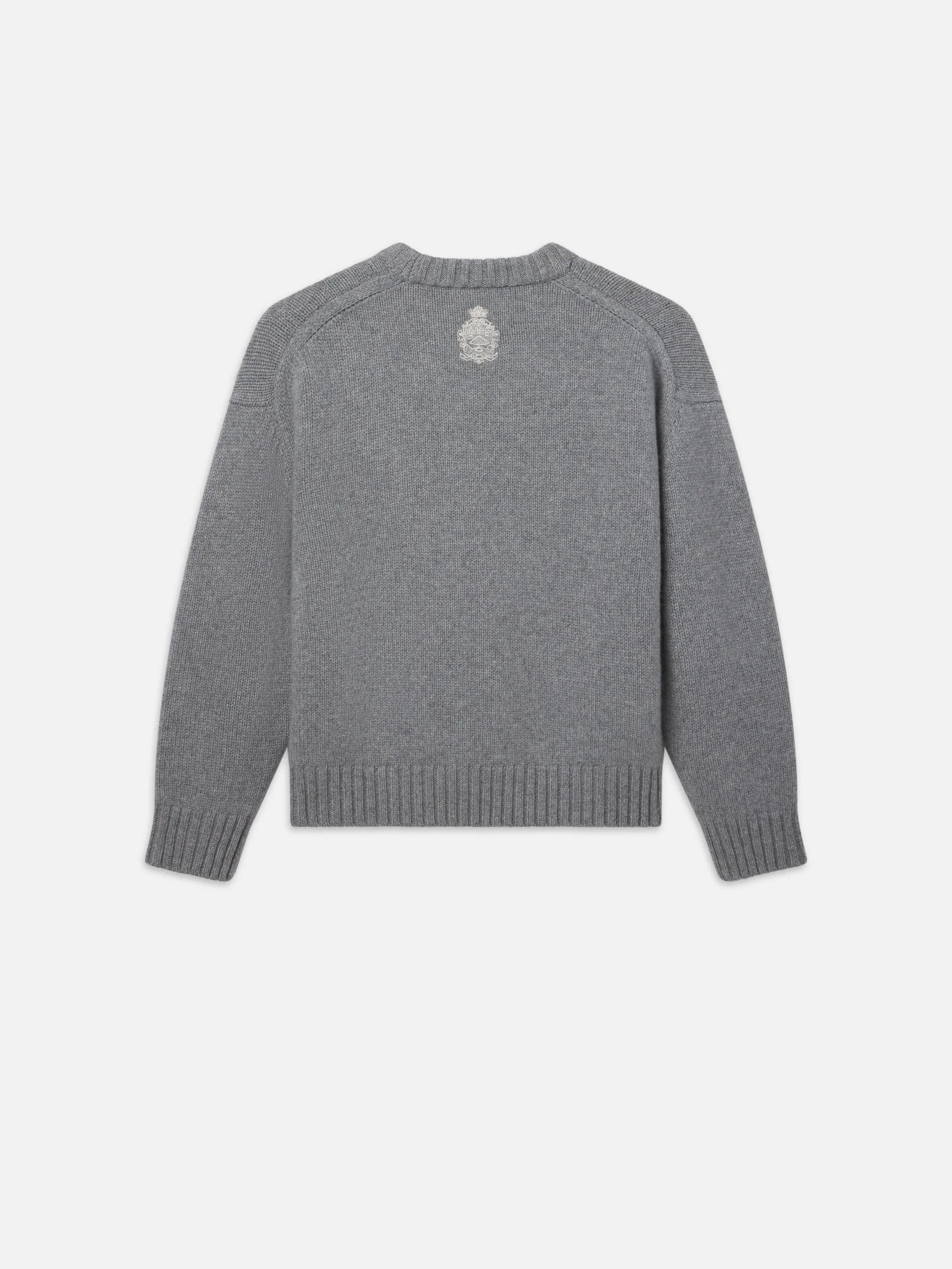 Ritz Unisex Cashmere Sweater -- Grey Melange sold by Frame Denim product image thumbnail 5
