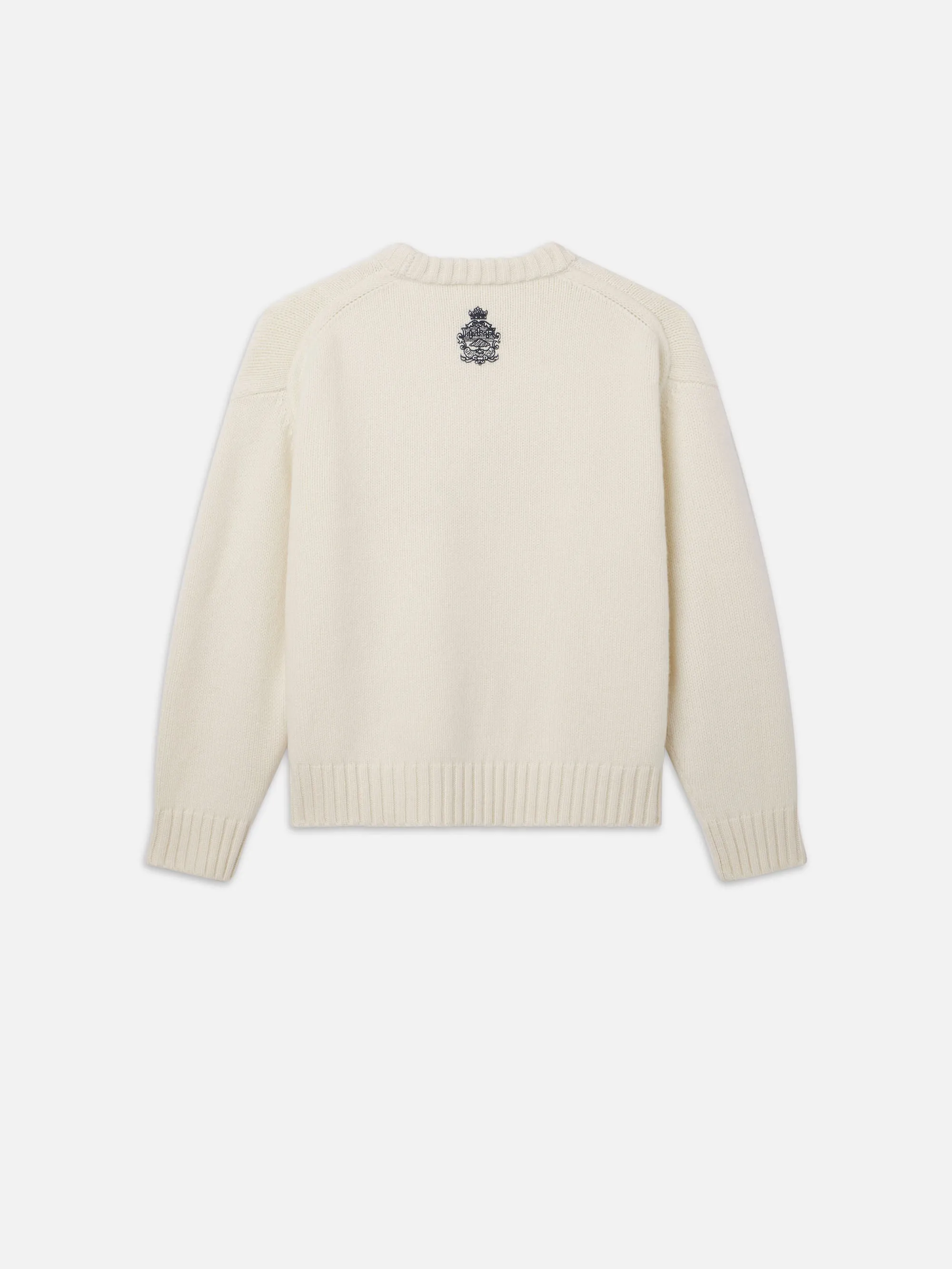 Ritz Unisex Cashmere Sweater -- Cream sold by Frame Denim product image thumbnail 4