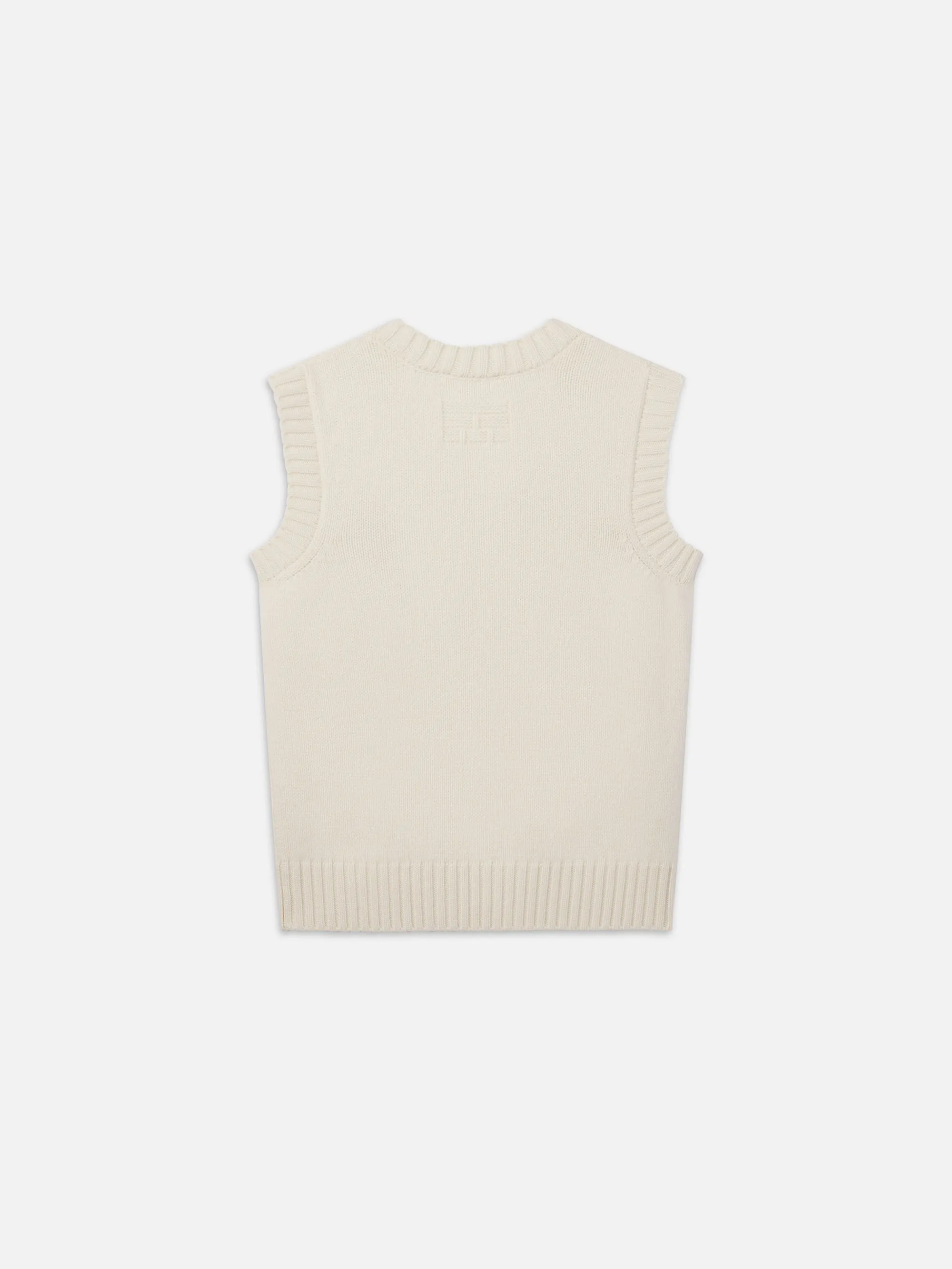 Ritz Men's Cashmere Sweater Vest -- Cream sold by Frame Denim product image thumbnail 4