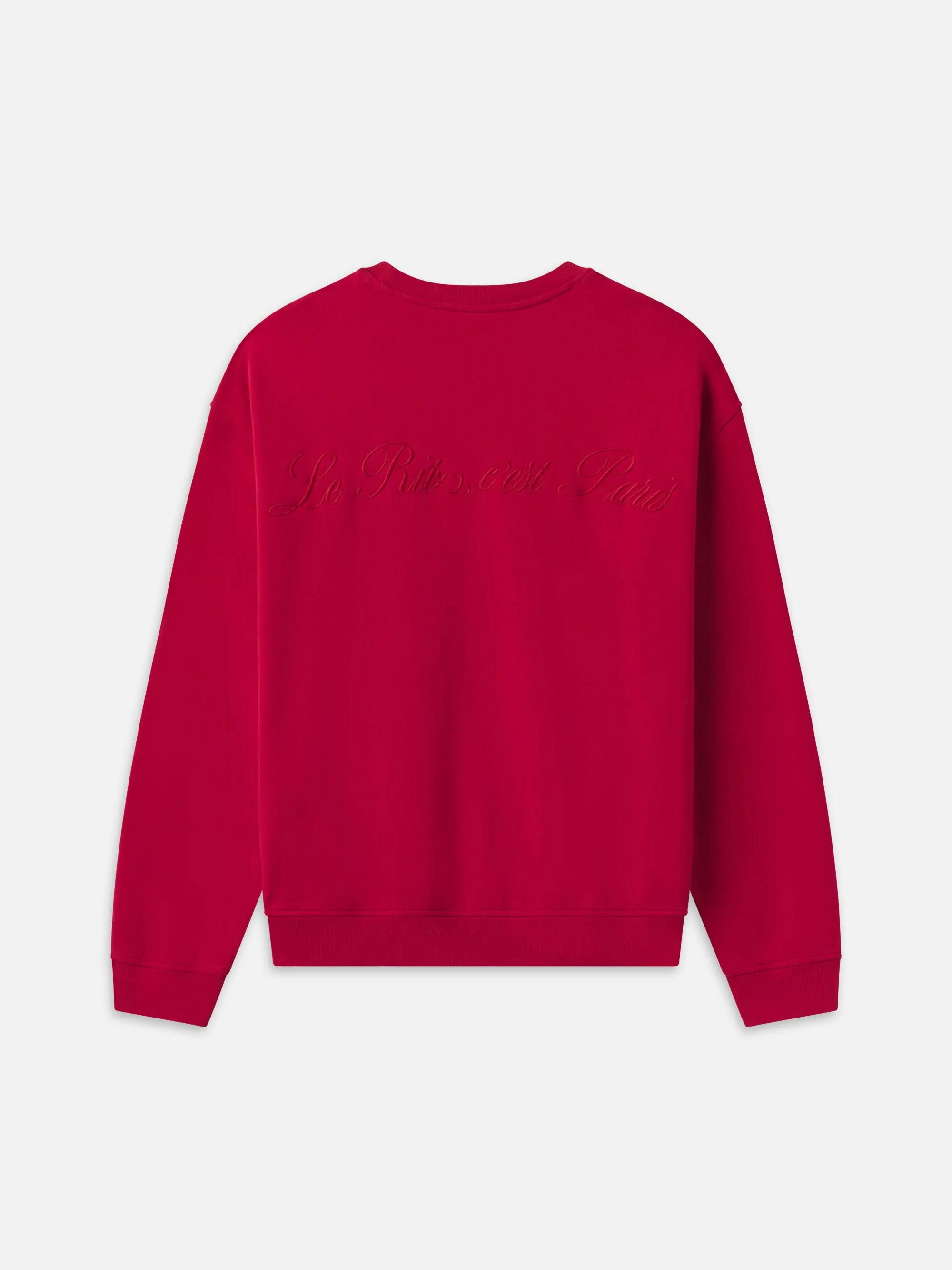 Ritz Unisex Tonal Logo Crewneck -- Red sold by Frame Denim product image thumbnail 4